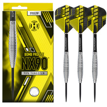 Harrows NX90 Bomb Steel Tip Darts Set - 90% Tungsten - 21g 23g 25g