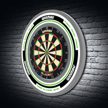 Winmau Advance White & Green Dartboard Surround