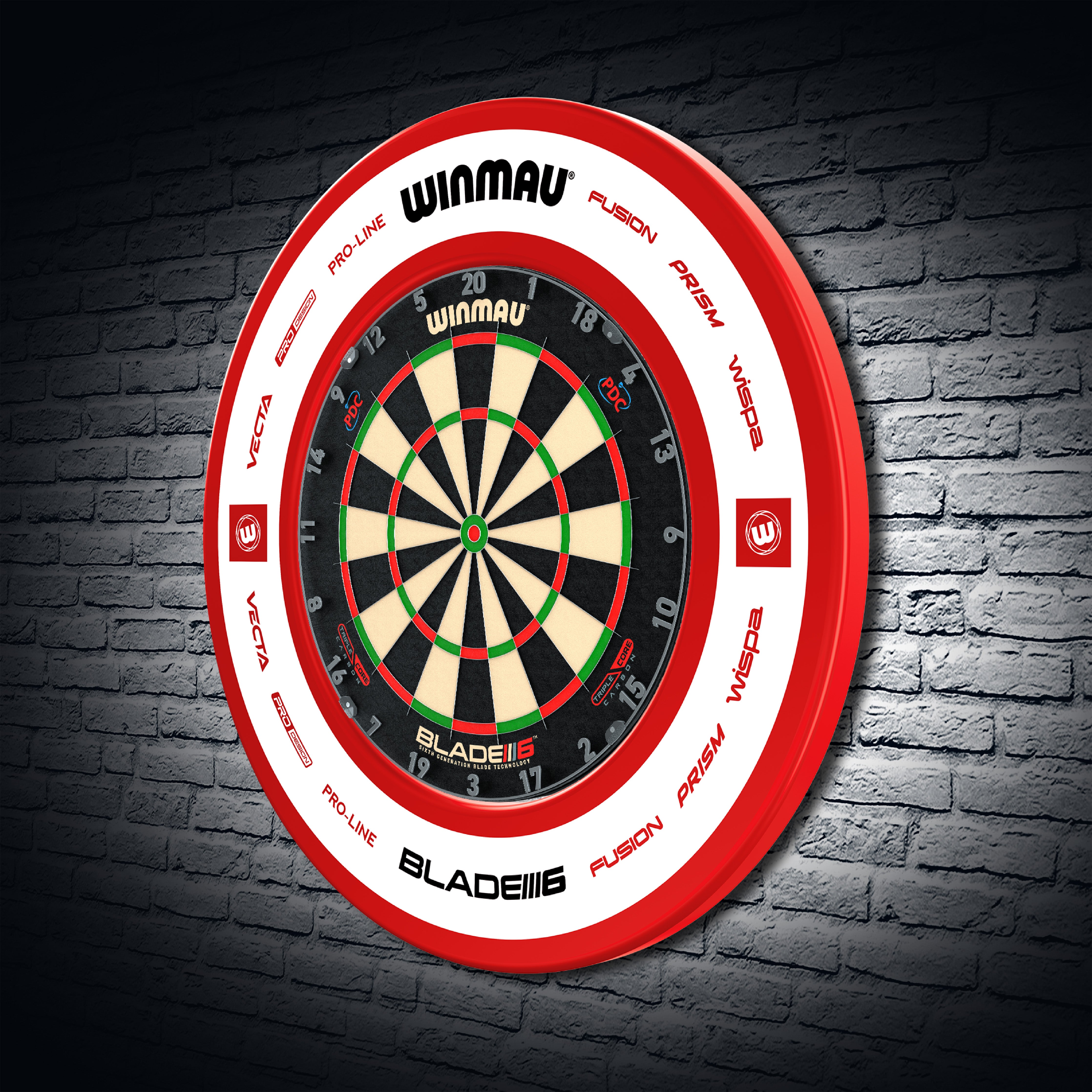 Winmau Pro Line 2.0 Red Dartboard Surround