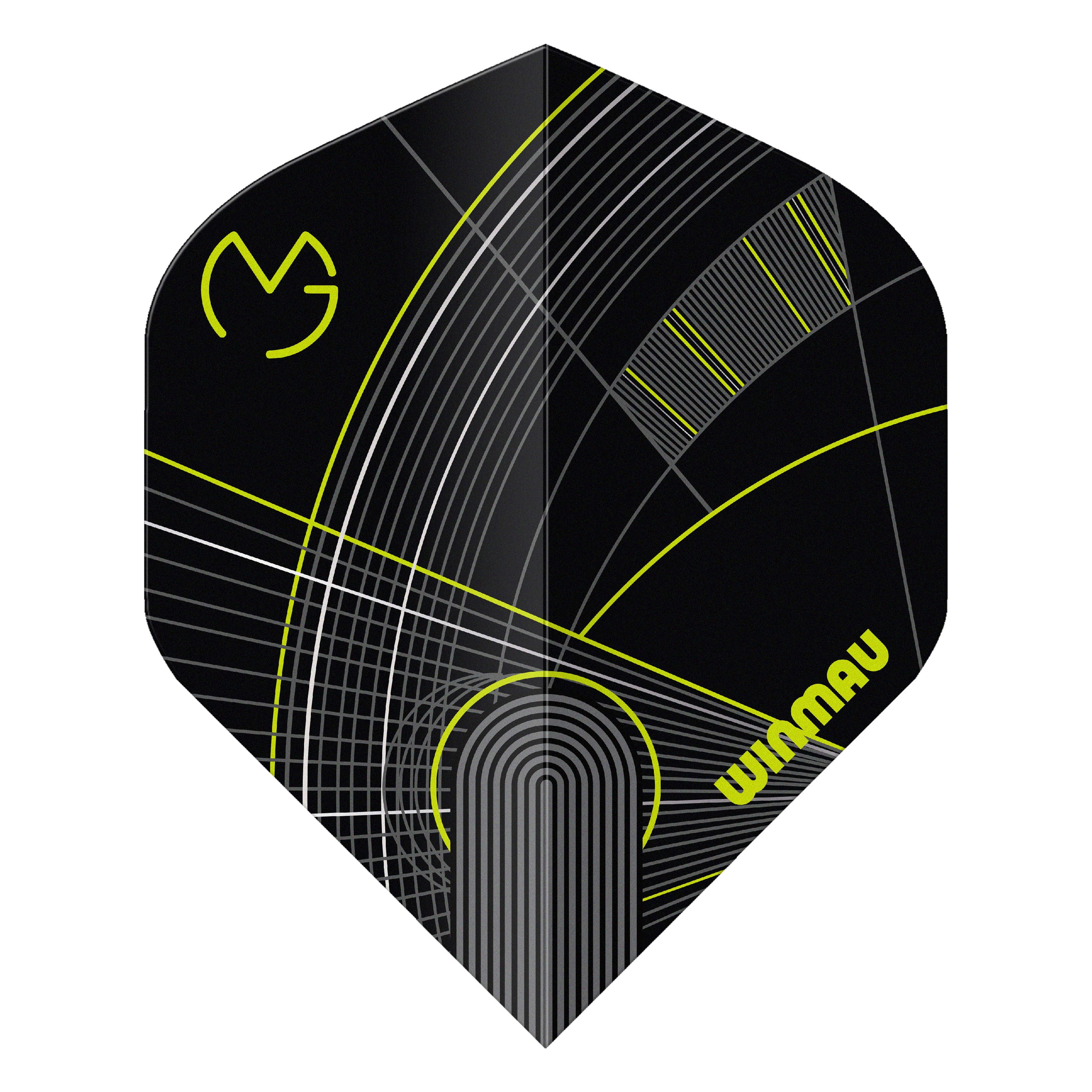 Winmau Michael Van Gerwen - MvG - Prism Delta - MVG -Green/Black Premium Standard Dart Flights