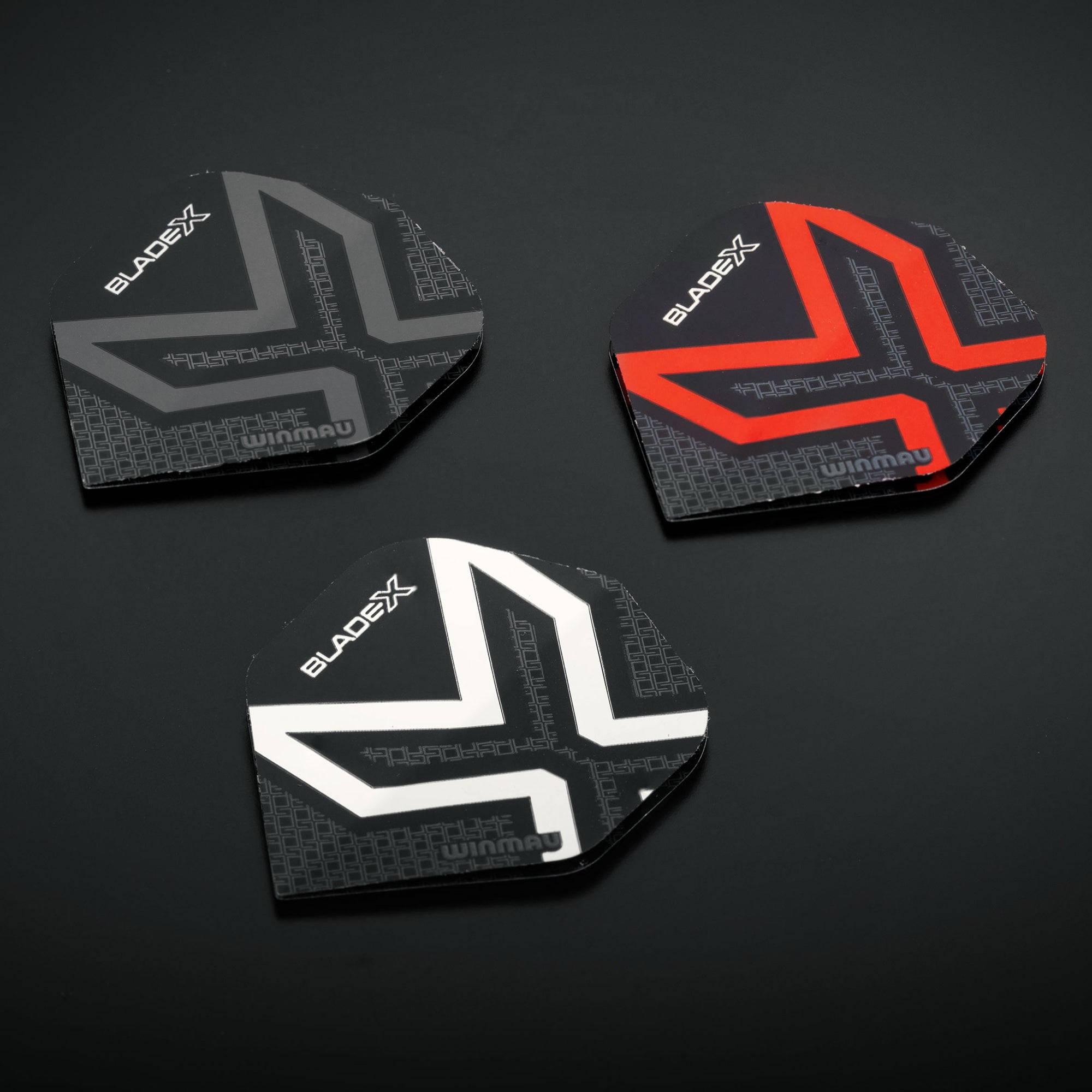 Winmau Blade X Prism Delta Dart Flights - Metallic Black & Red