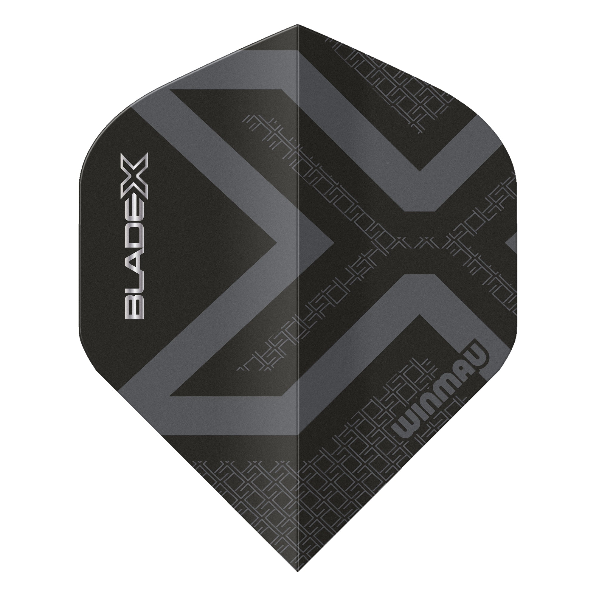 Winmau Blade X Prism Delta Dart Flights - Metallic Black & Grey