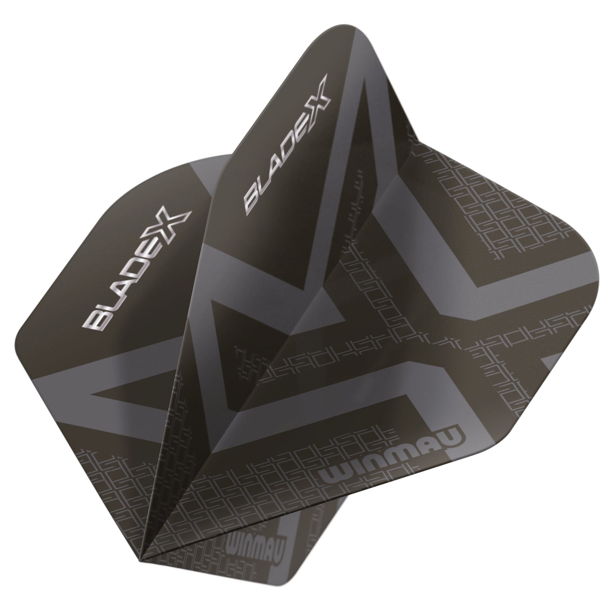 Winmau Blade X Prism Delta Dart Flights - Metallic Black & Grey