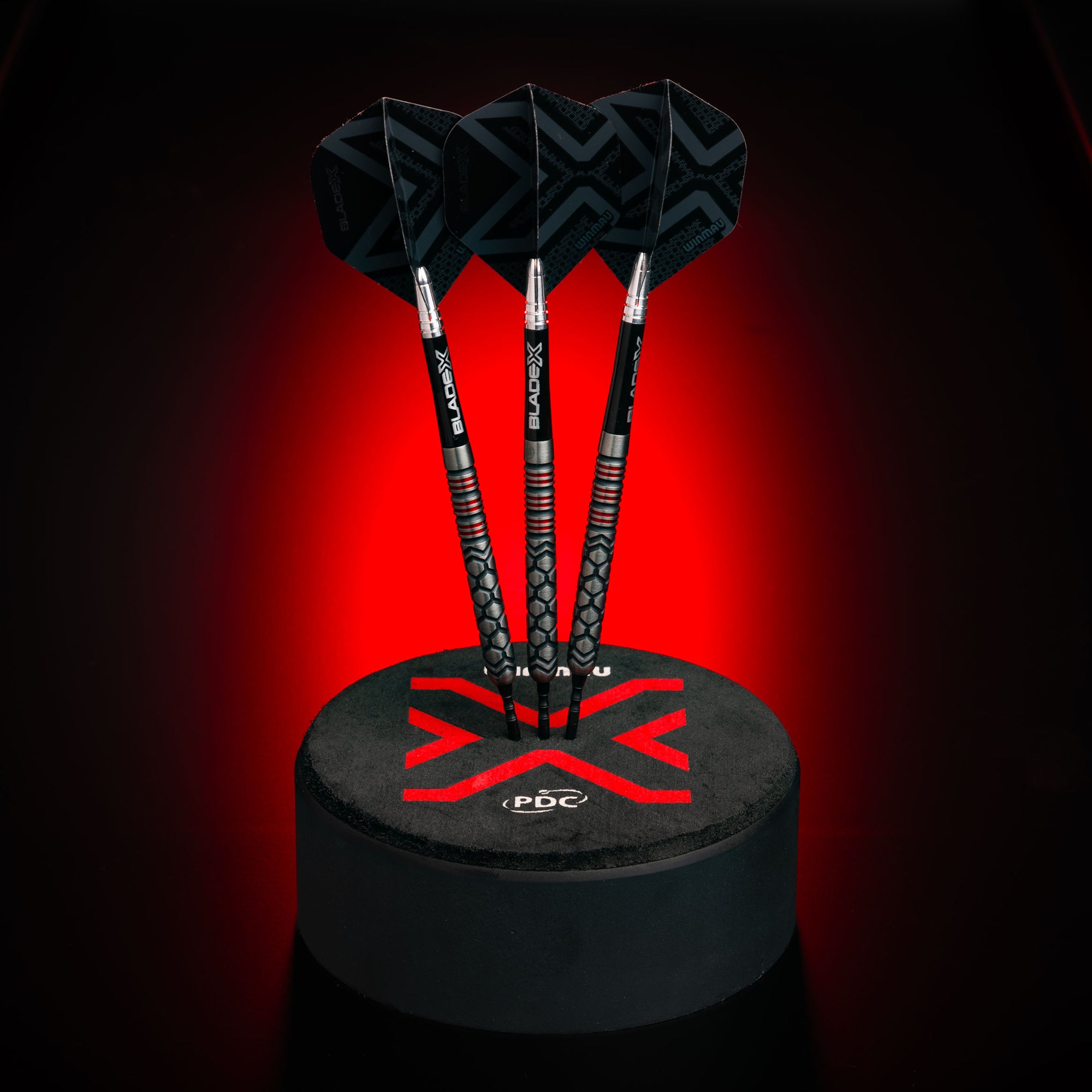 Winmau Blade X Prism Delta Dart Flights - Metallic Black & Grey