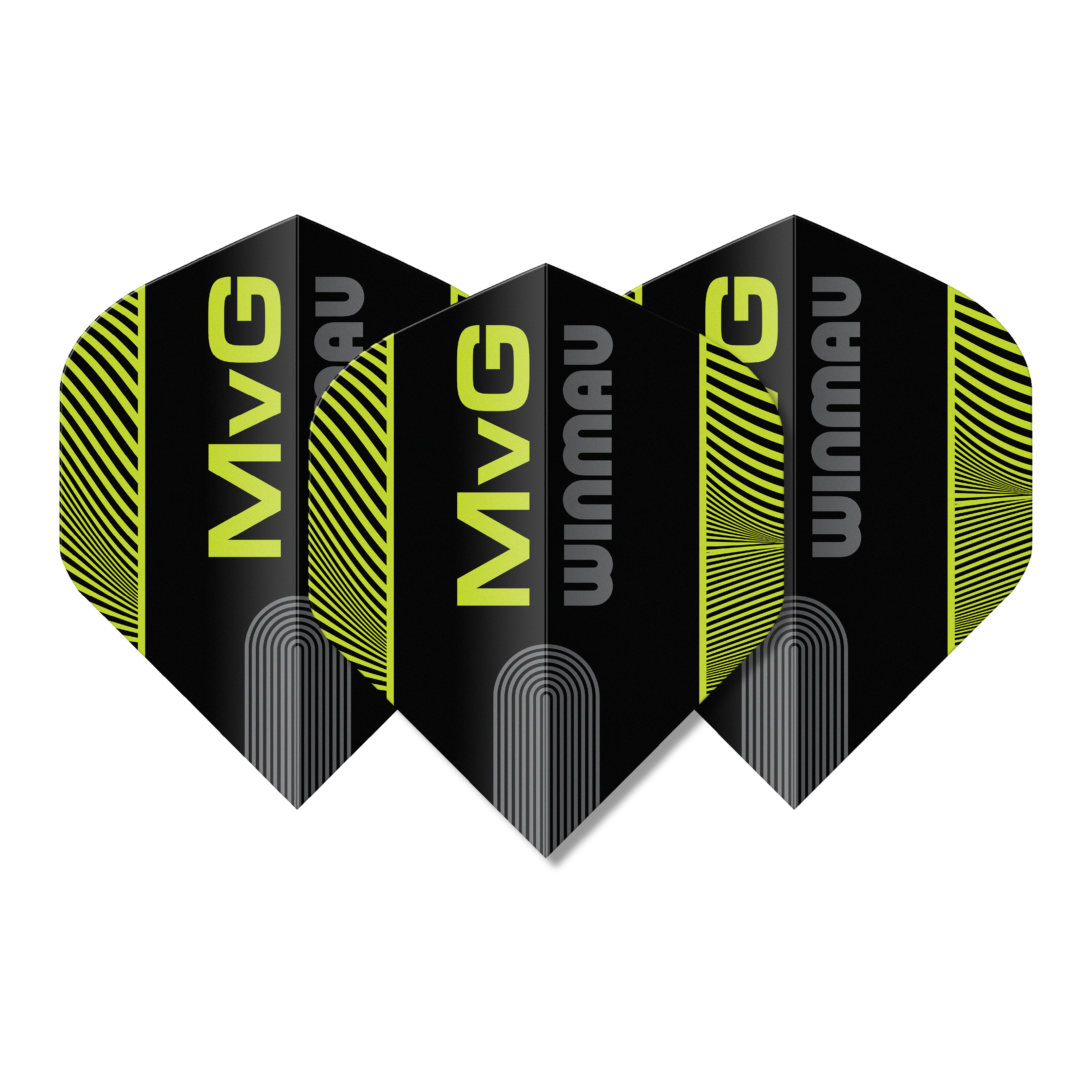 Winmau Michael Van Gerwen - MvG - Prism Delta Black / Green Premium Standard Dart Flights