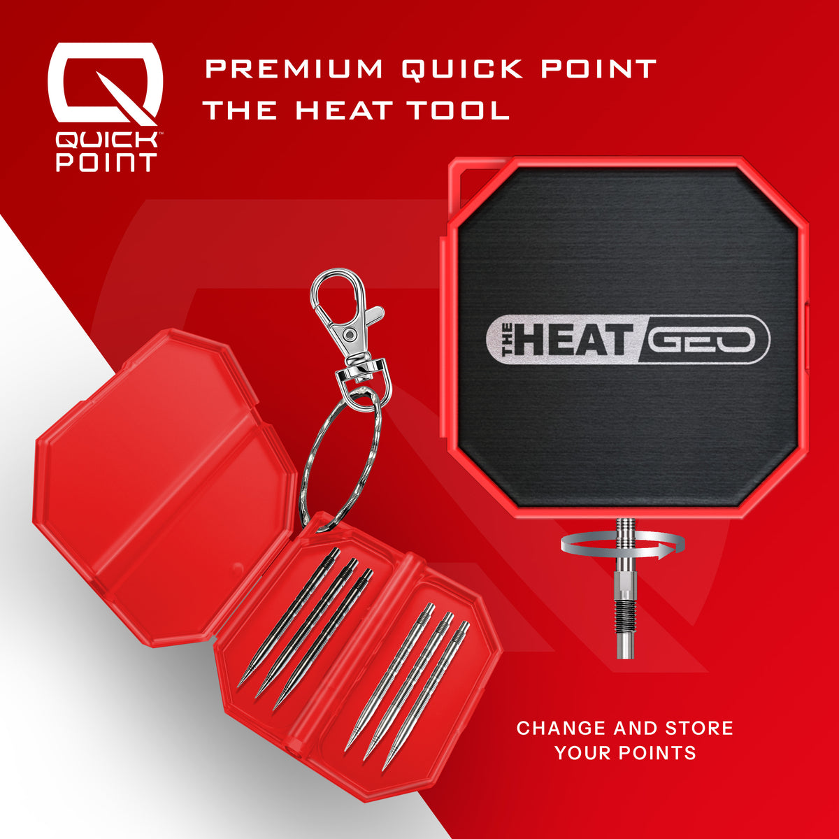 Harrows Damon Heat Geo - 90% Tungsten Quick Points Darts - 22g 23g 24g 25g