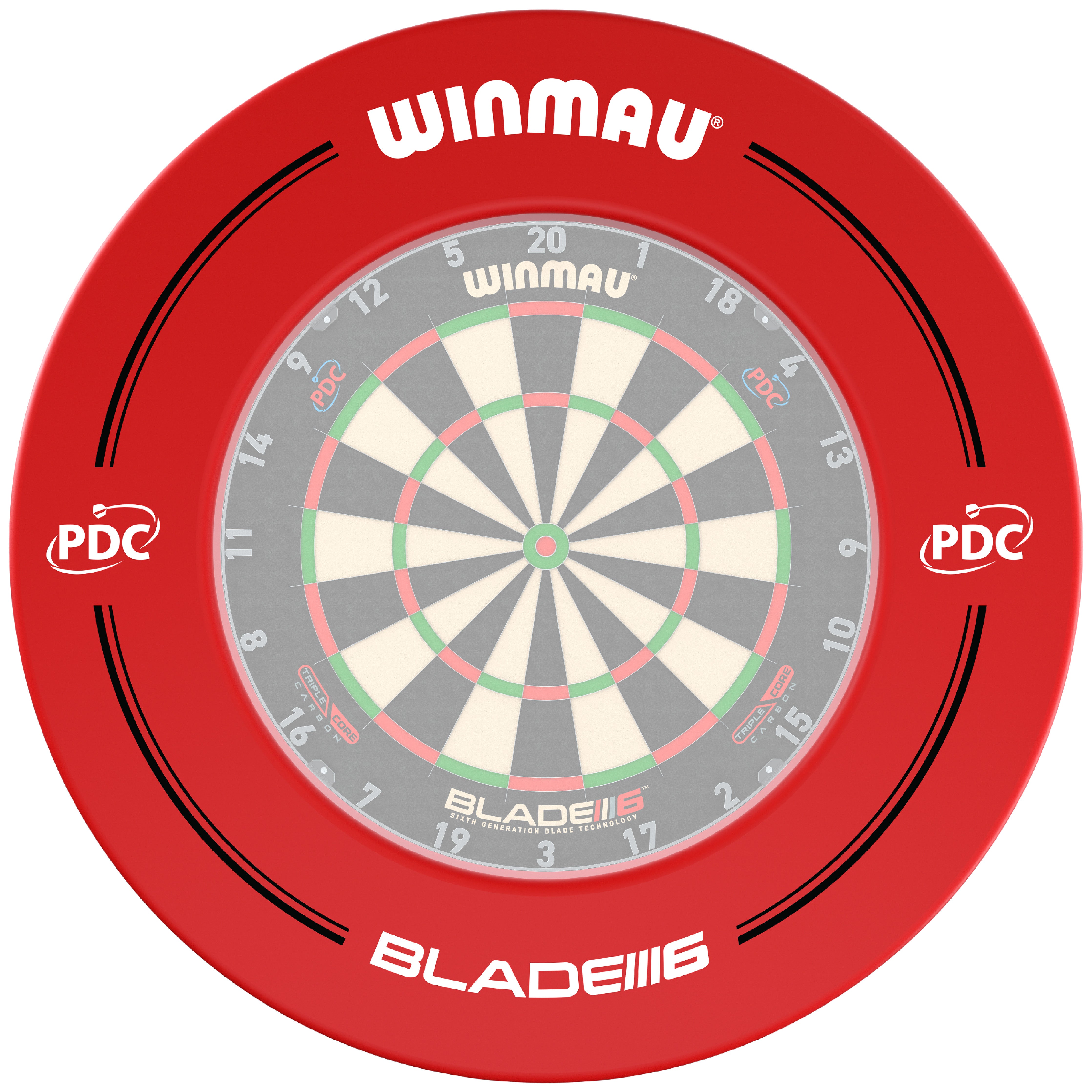 Winmau PDC Red Dartboard Surround