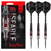 Harrows Ryan 'Heavy Metal' Searle Series 2 Steel Tip Darts Set - 90% Tungsten - 22g to 32g