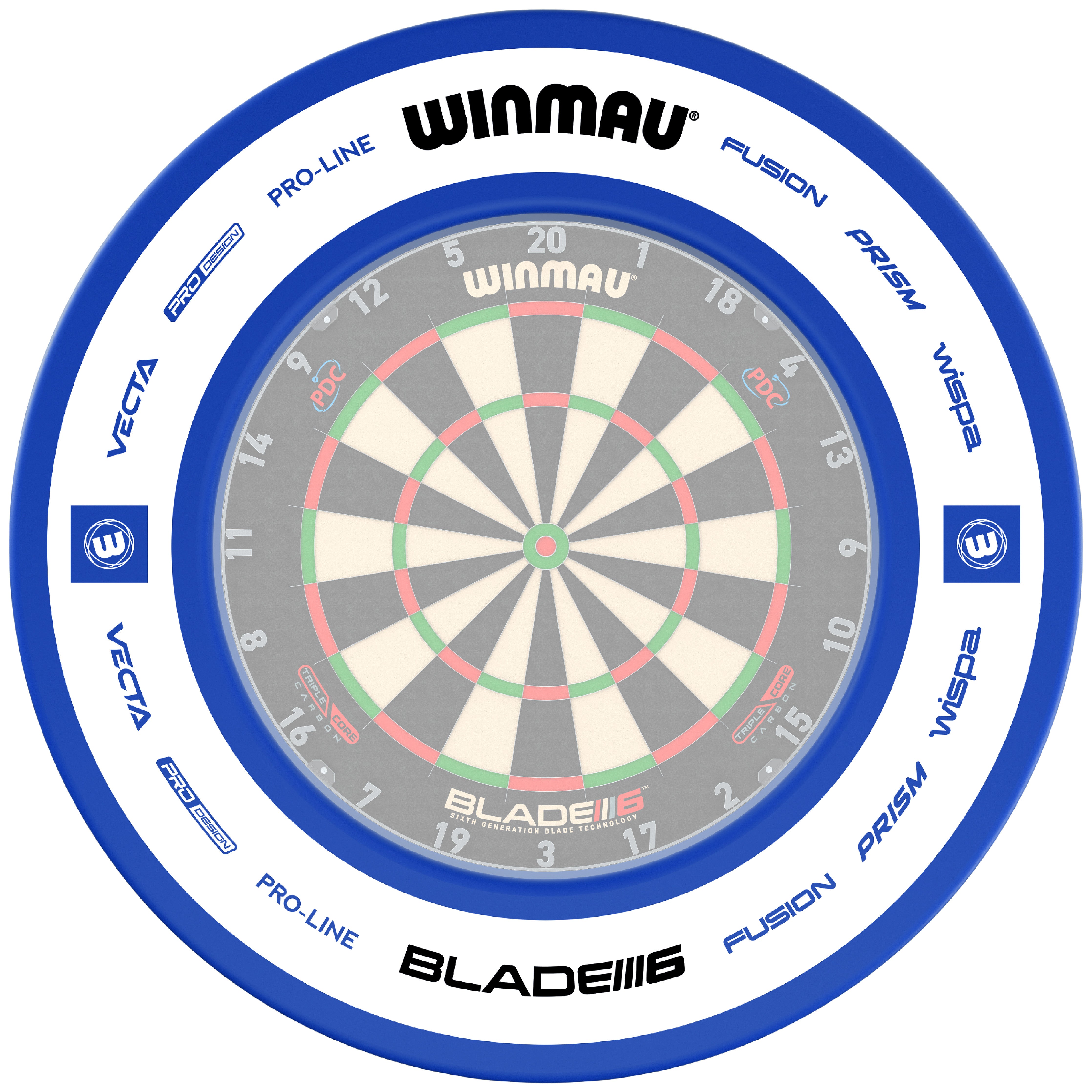 Winmau Pro Line 2.0 Blue Dartboard Surround