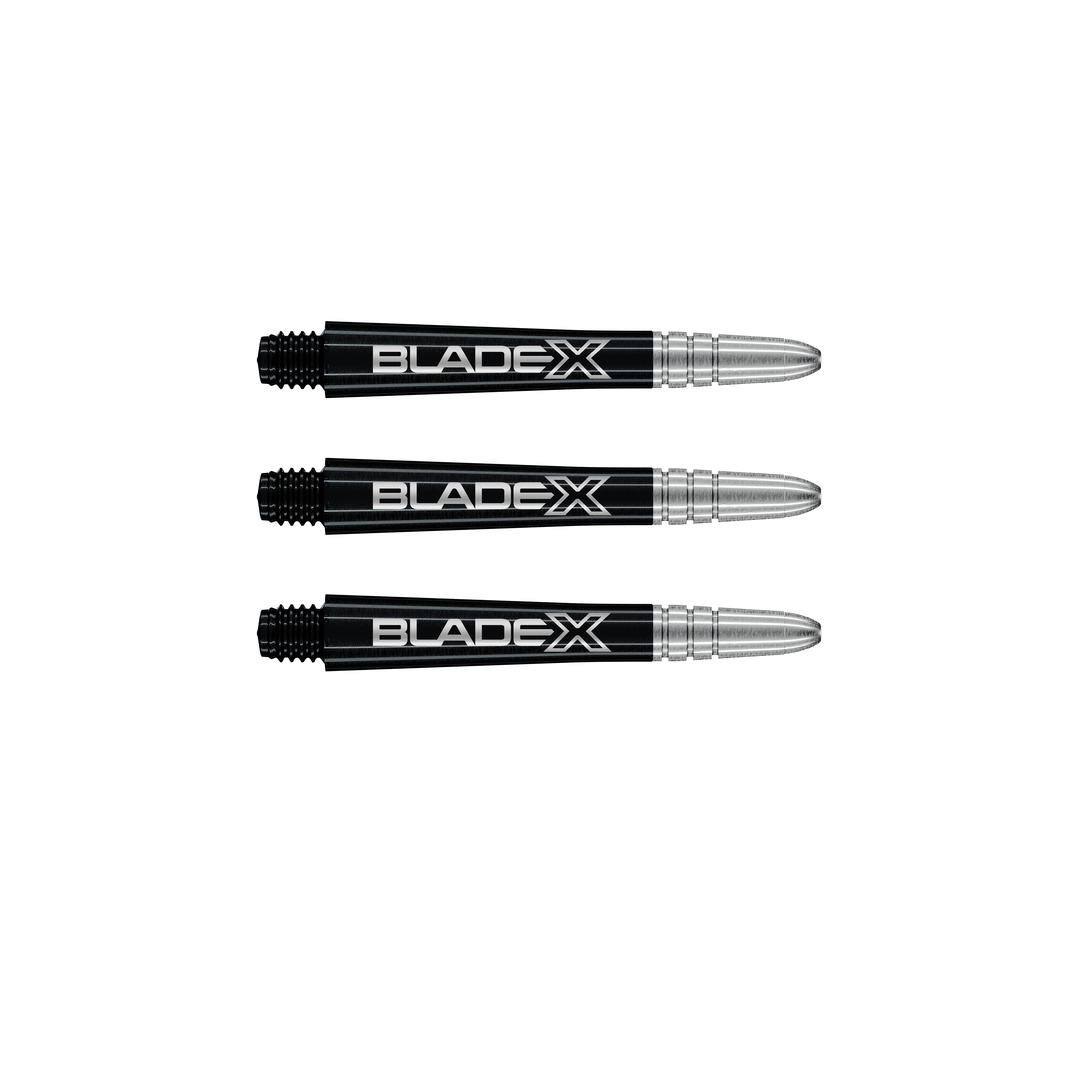 Winmau Blade X Vecta Dart Shafts - Black & Silver