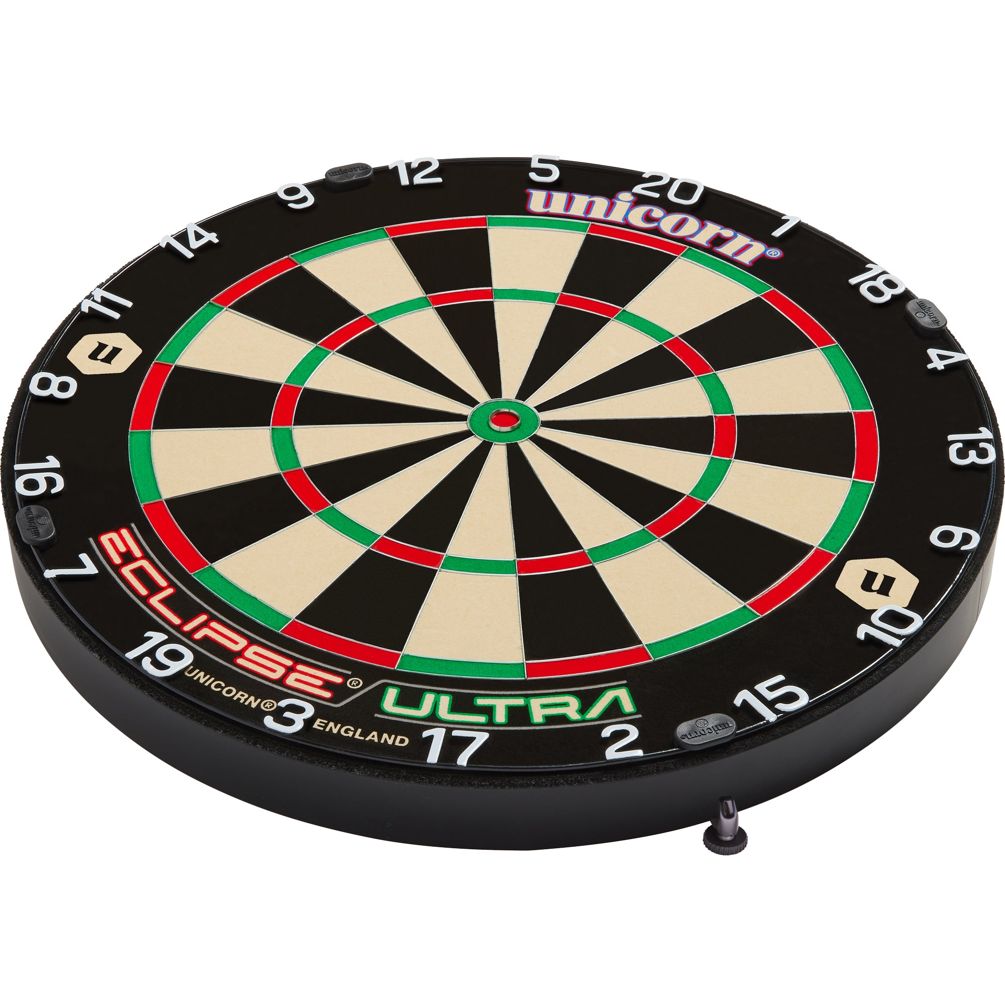 Bully Darts Professional Home Darts Kit - Dart Stand - Unicorn Eclipse Ultra Dartboard - Surround - 2 Sets of Unicorn Darts