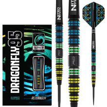Red Dragon Dragonfly 95 Black Tapered Steel Tip Darts - 95% Tungsten - 23g 25g