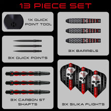 Harrows Ryan 'Heavy Metal' Searle Series 3 - 90% Tungsten - Quick Point Darts - 22g -32g