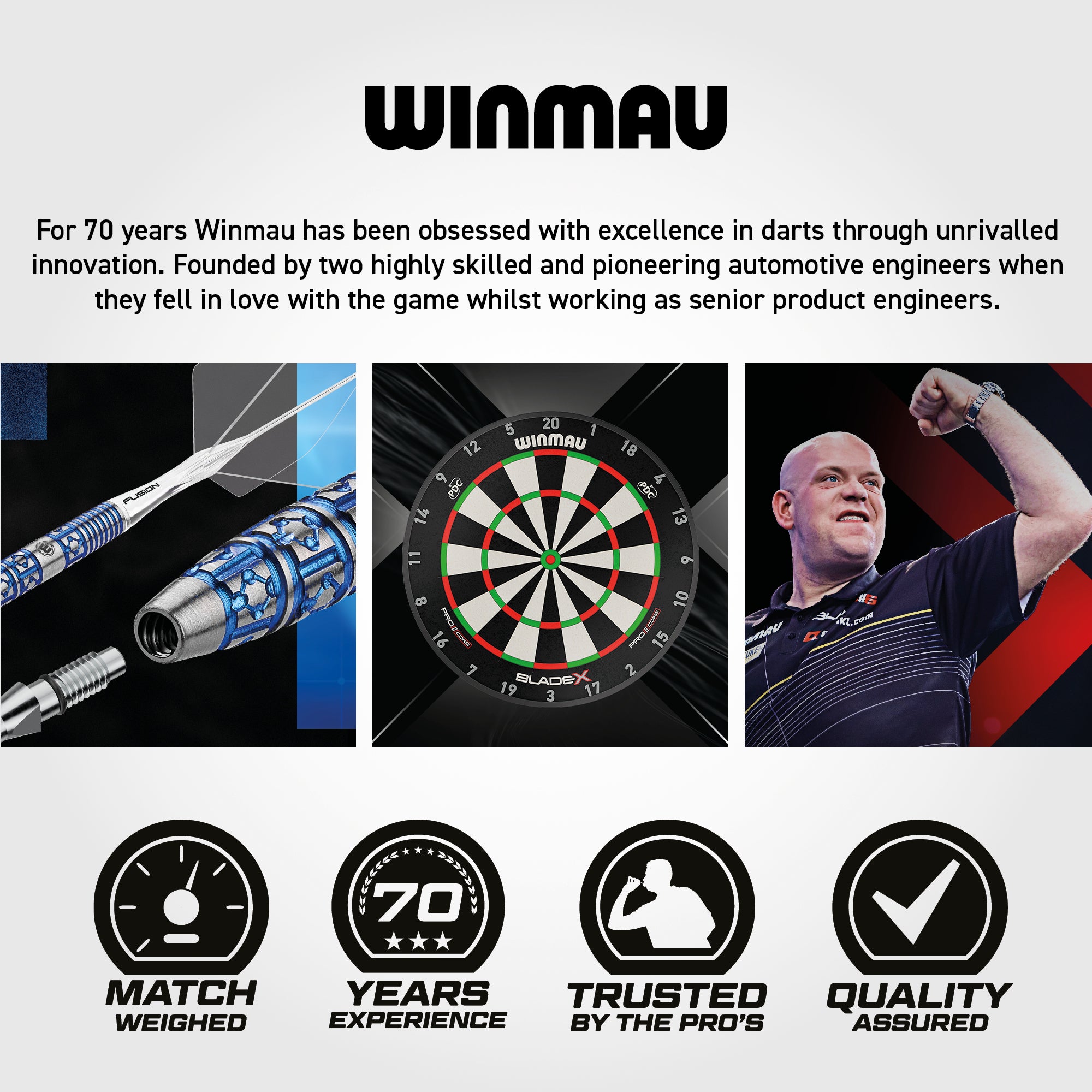Winmau Pro Zone Blade X Soft Feel Dart Mat & Integrated Oche