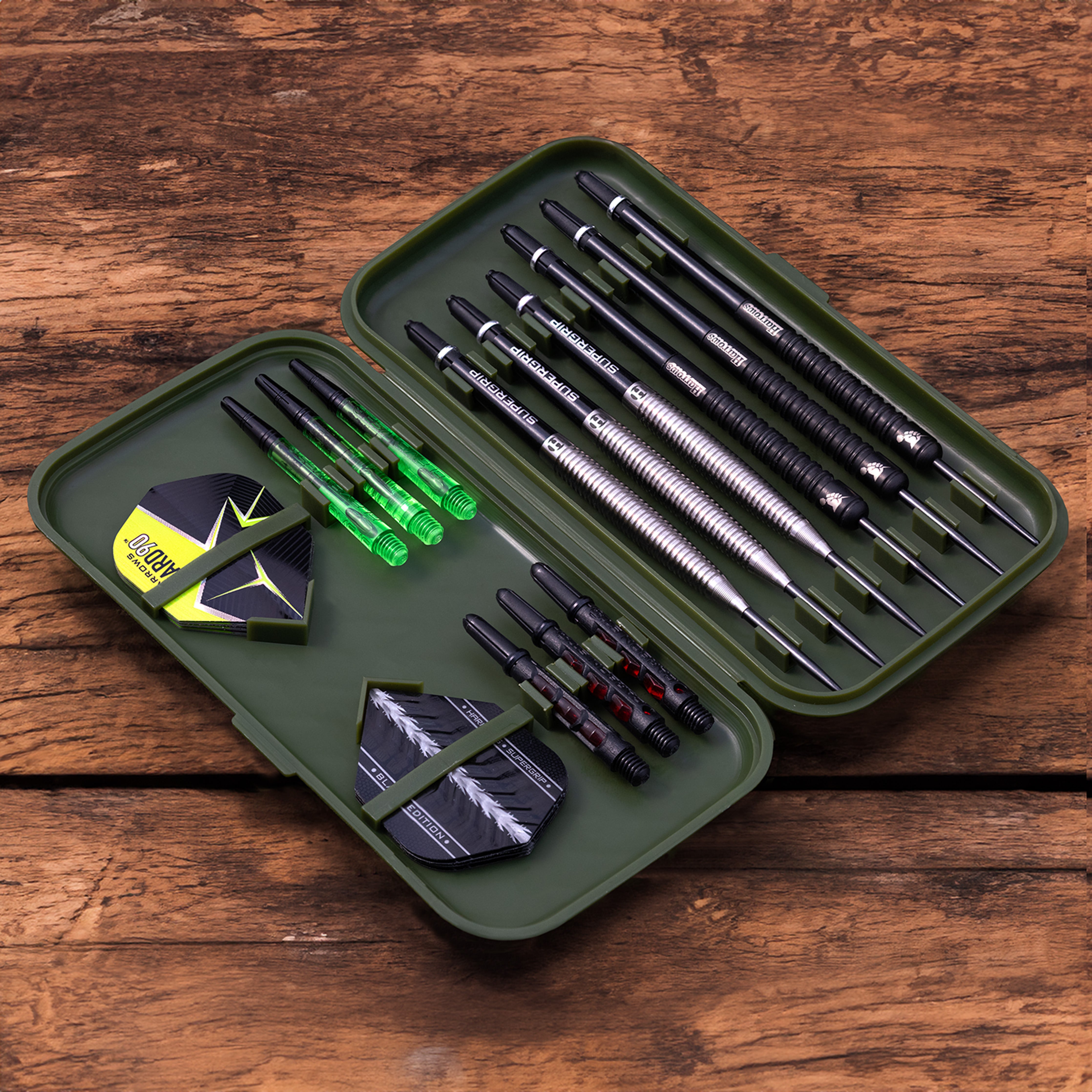 Harrows Slimcase Darts Case - Green