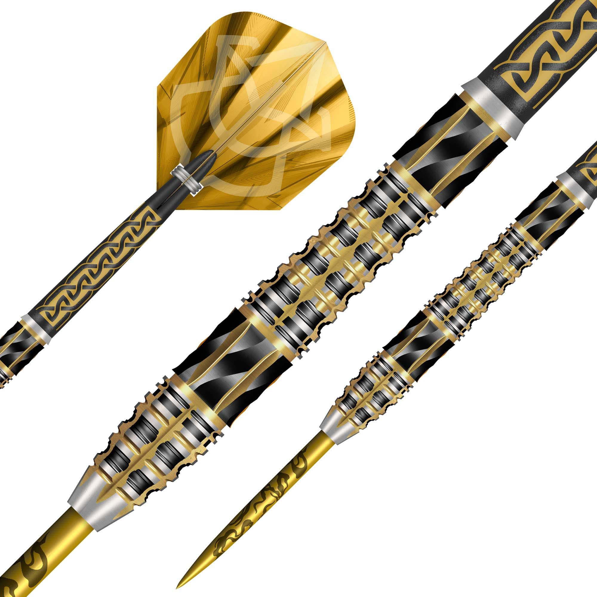 Shot Alchemy Auro Steel Tip Dart Set - 95% Tungsten Darts - 23g 24g 25g
