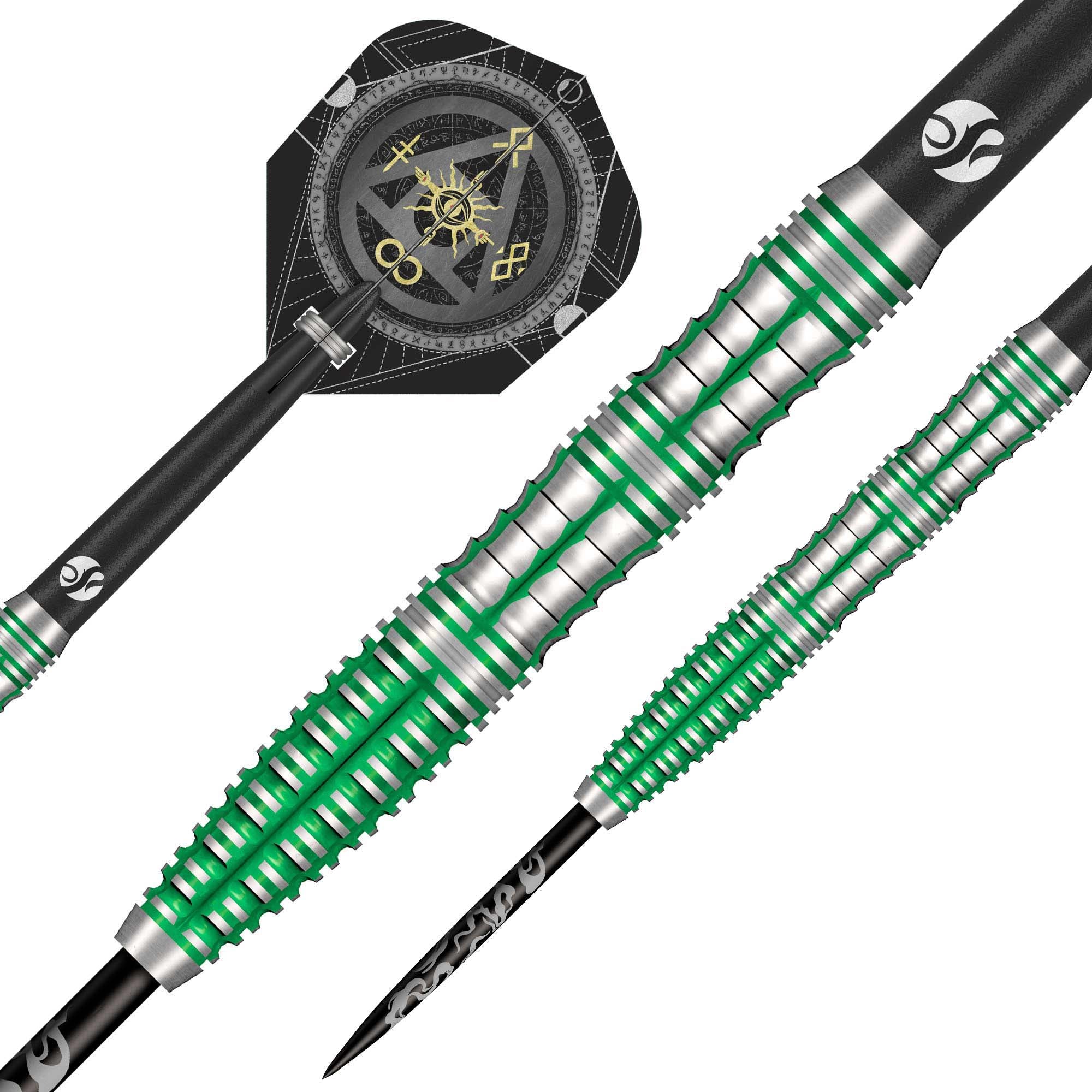 Shot Alchemy Mythril Steel Tip Dart Set - 90%Tungsten Darts - 23g 24g 25g