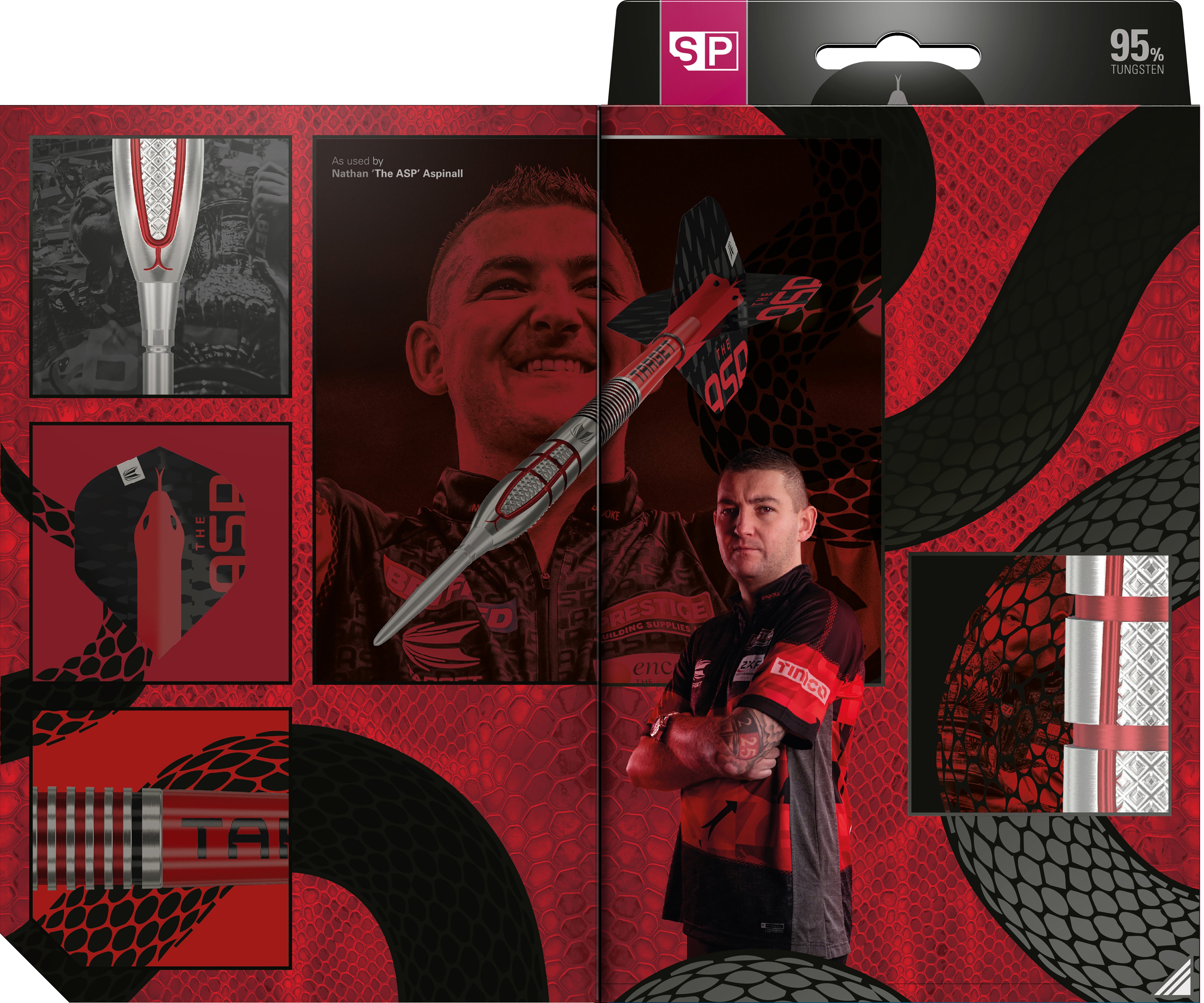 Target Nathan Aspinall - ASP - G2 - 95% Tungsten Darts - Swiss Point - 22g - 26g