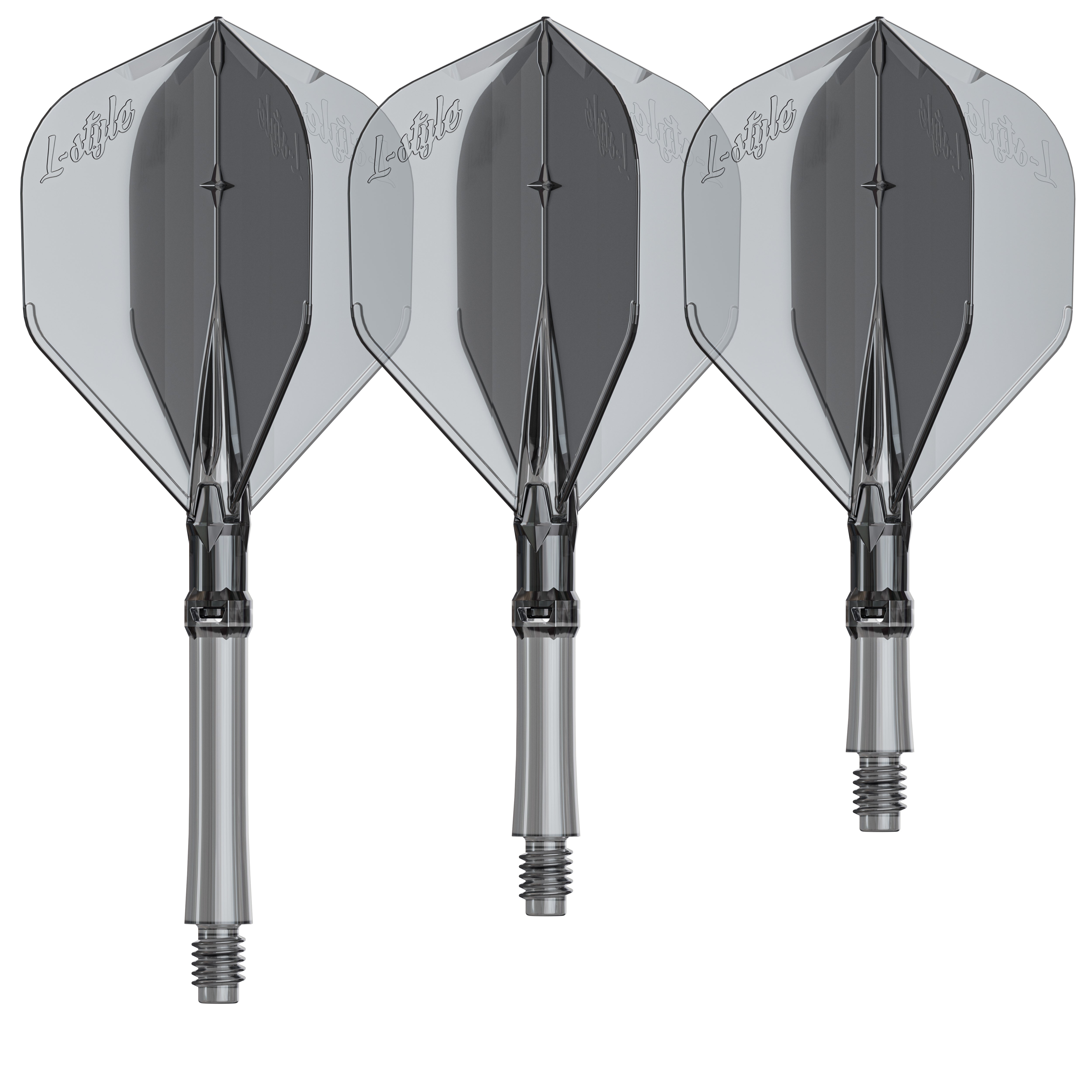 L-Style - L-System Integrated Flights & Shafts - L1 Shape - Clear Black
