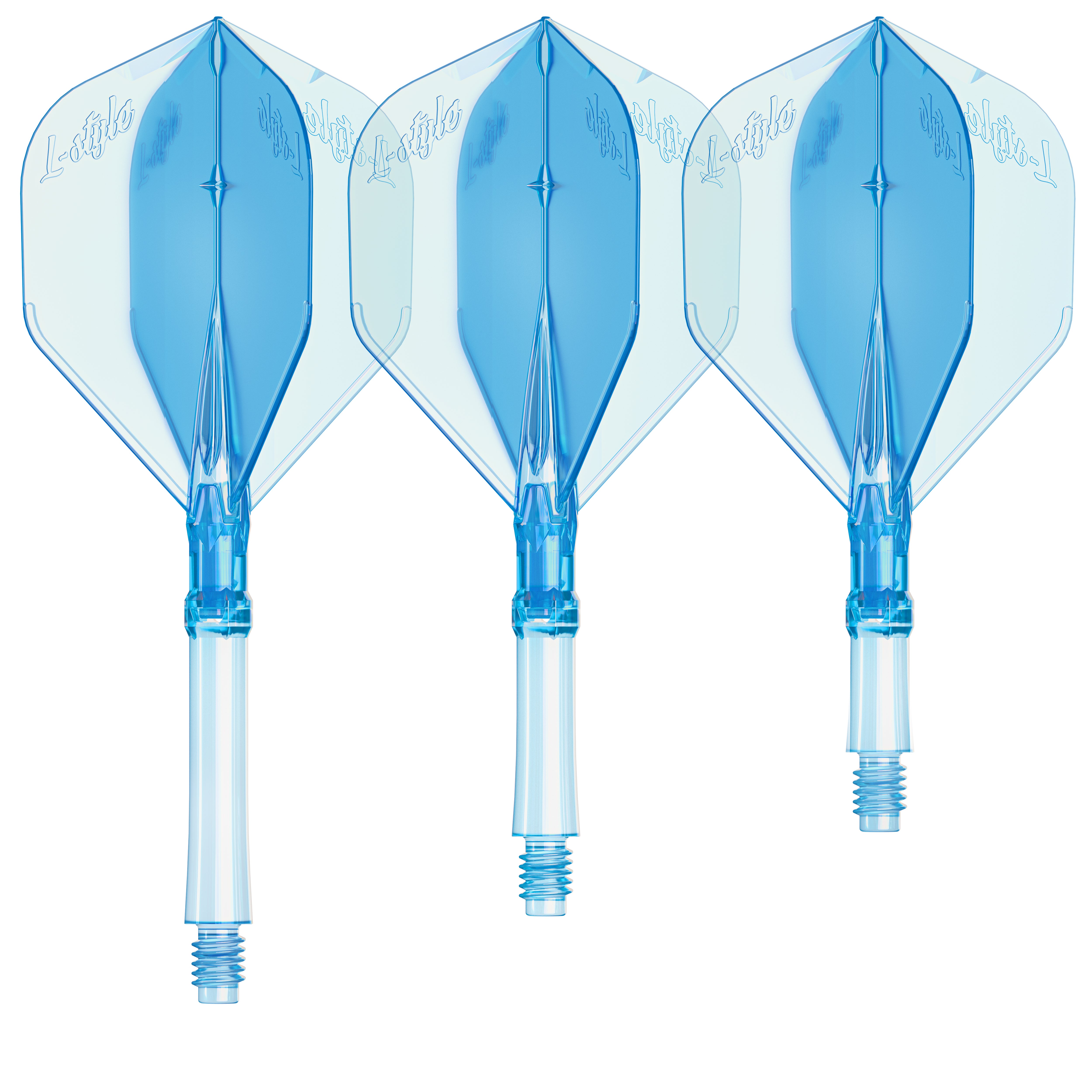 L-Style - L-System Integrated Flights & Shafts - L1 Shape - Clear Blue