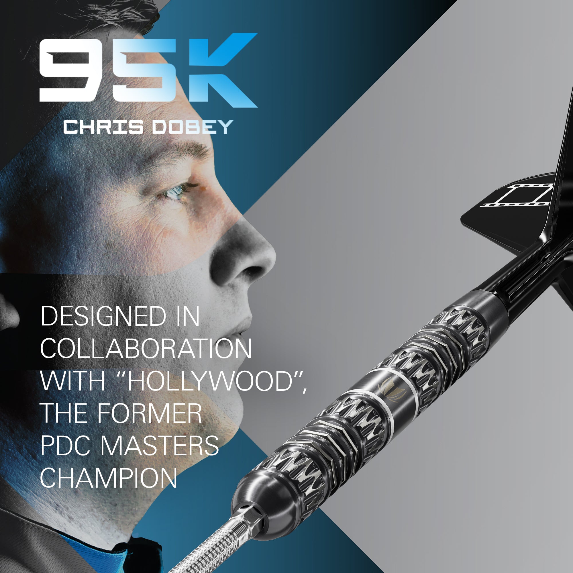 Target Chris 'Hollywood' Dobey 95K - 95% Tungsten Darts - Swiss Point - 22g 23g 24g