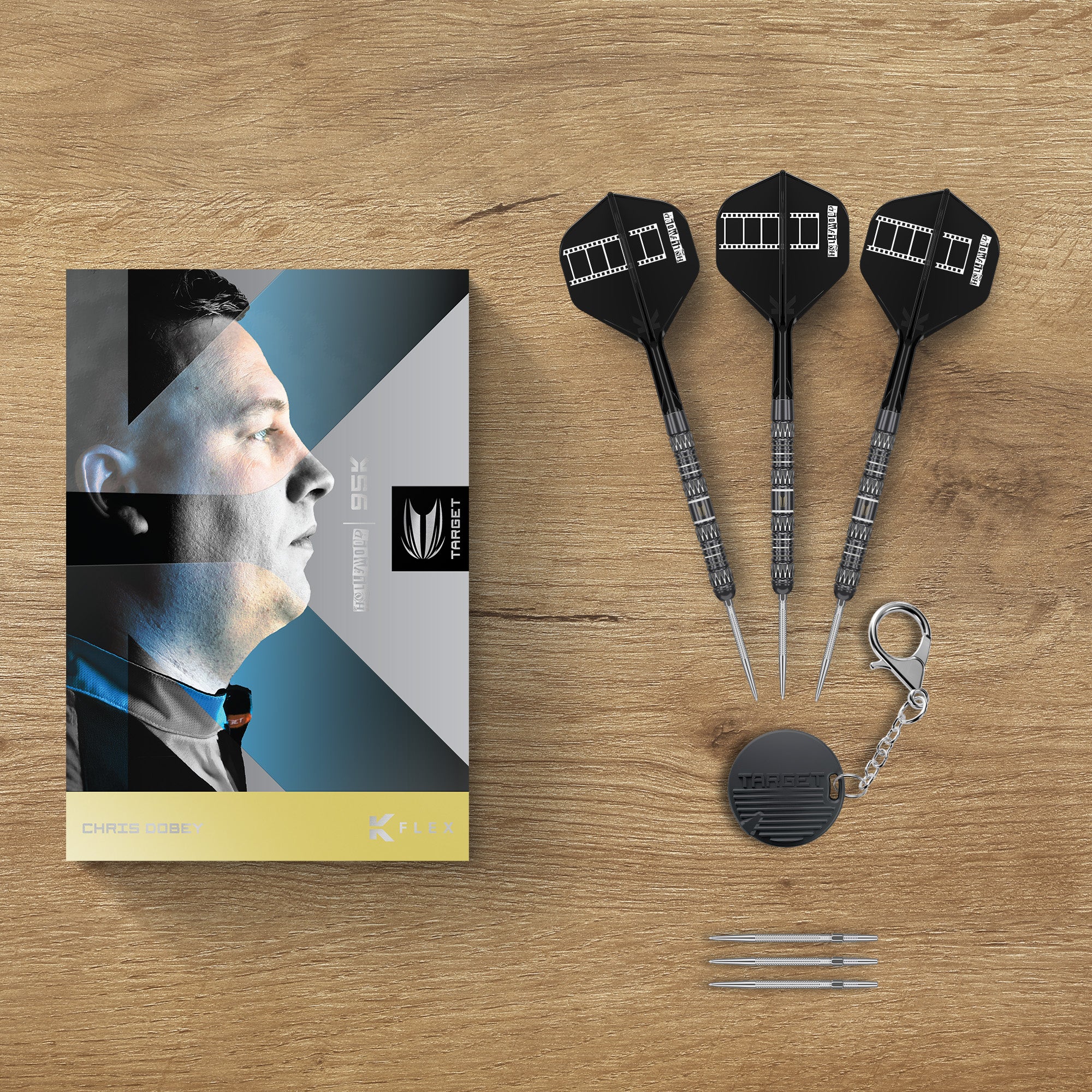 Target Chris 'Hollywood' Dobey 95K - 95% Tungsten Darts - Swiss Point - 22g 23g 24g
