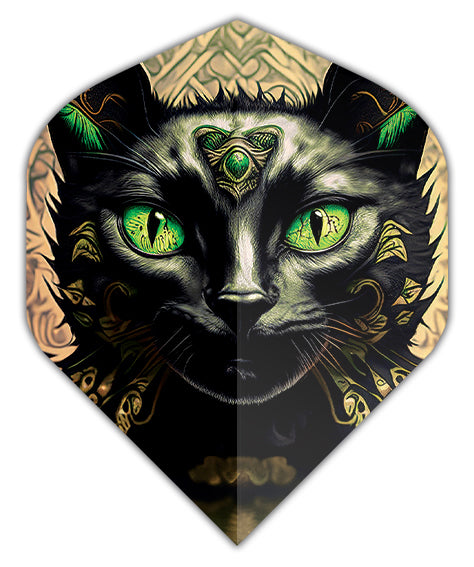 Black Cat 100 Micron Standard No2 Shape Dart Flights