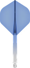Mission Force 90 - Moulded Flight & Shaft System - Standard No2 - Gradient - Transparent Blue