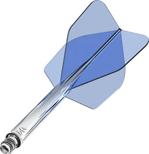 Mission Force 90 - New Moulded Flight & Shaft System - Standard No6 - Gradient - Transparent Blue.