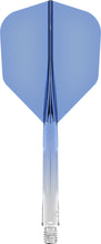 Mission Force 90 - New Moulded Flight & Shaft System - Standard No6 - Gradient - Transparent Blue.