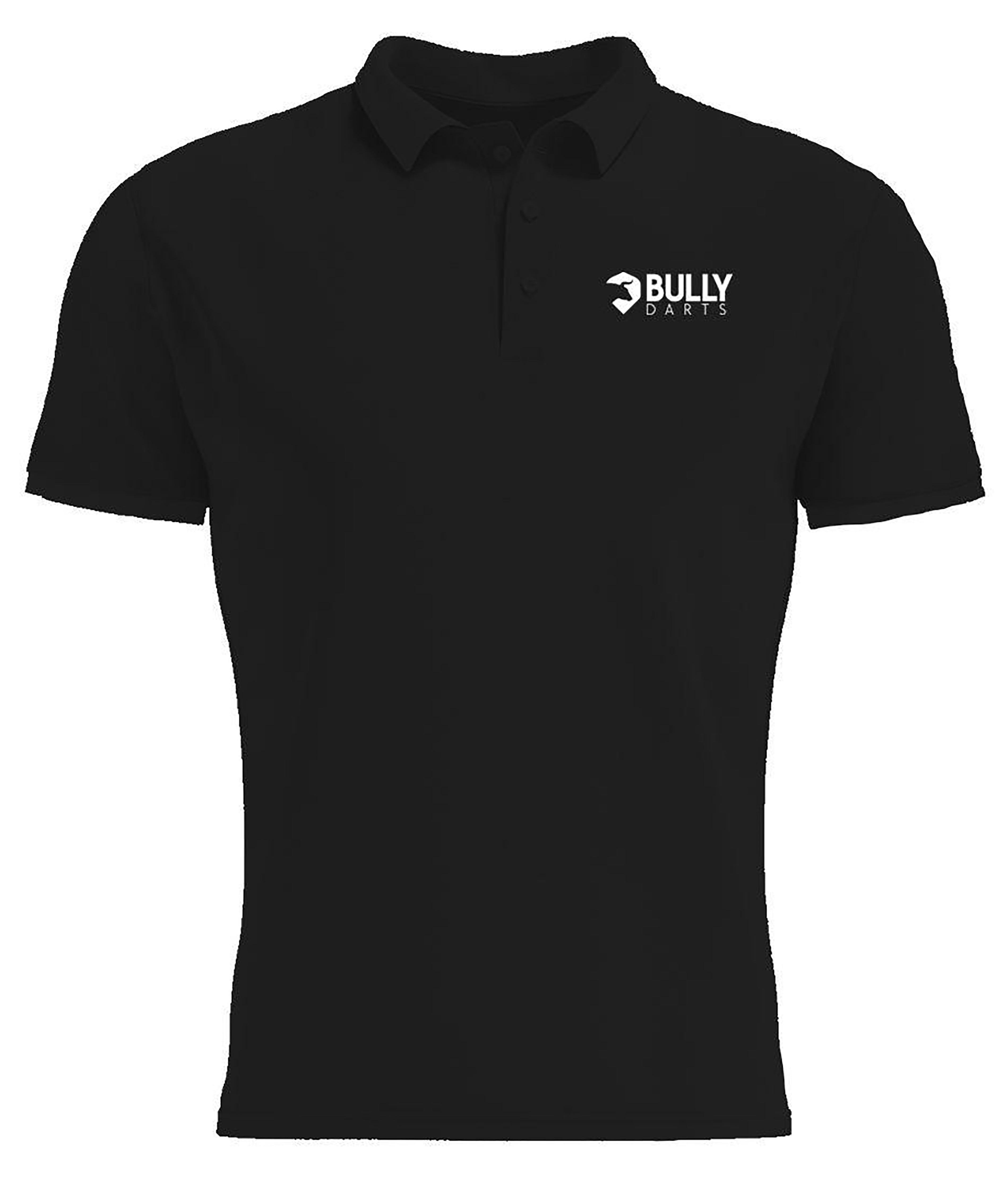 Bully Darts Polo Dart Shirt - Small - 5XL - Black