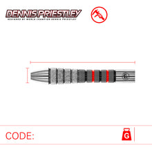 Winmau Dennis Priestley Diamond 3-Zero Darts Set - 90% Tungsten - 19g 22g 24g