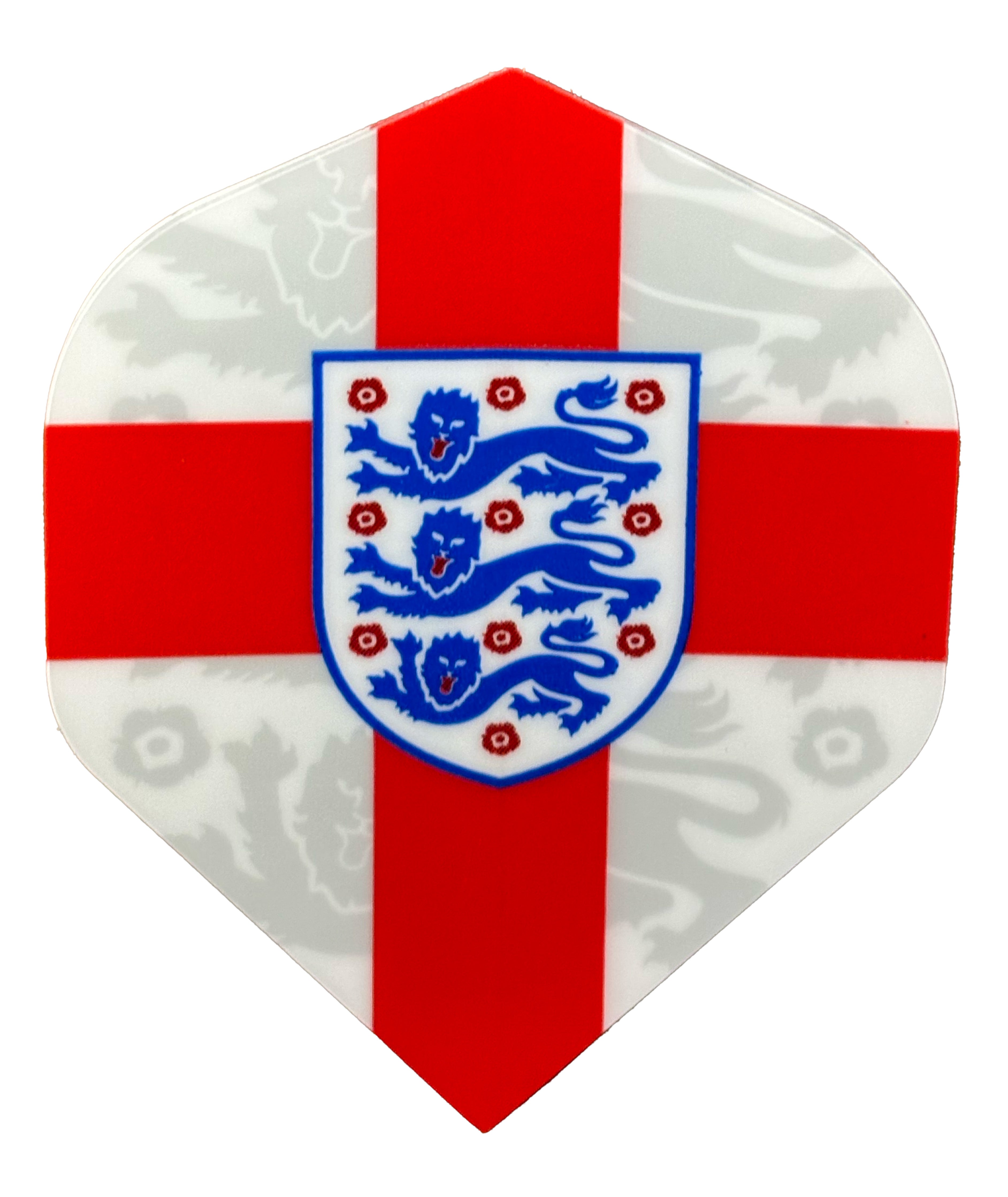 ENGLAND FOOTBALL DART FLIGHTS - OFFICIAL LICENSED - 100 MICRON - NO2 - STANDARD - F1 - ST GEORGE CROSS