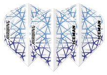 Red Dragon Airwing Moulded Flights - Gerwyn Price - Iceman - White & Blue - Standard Dart Flights