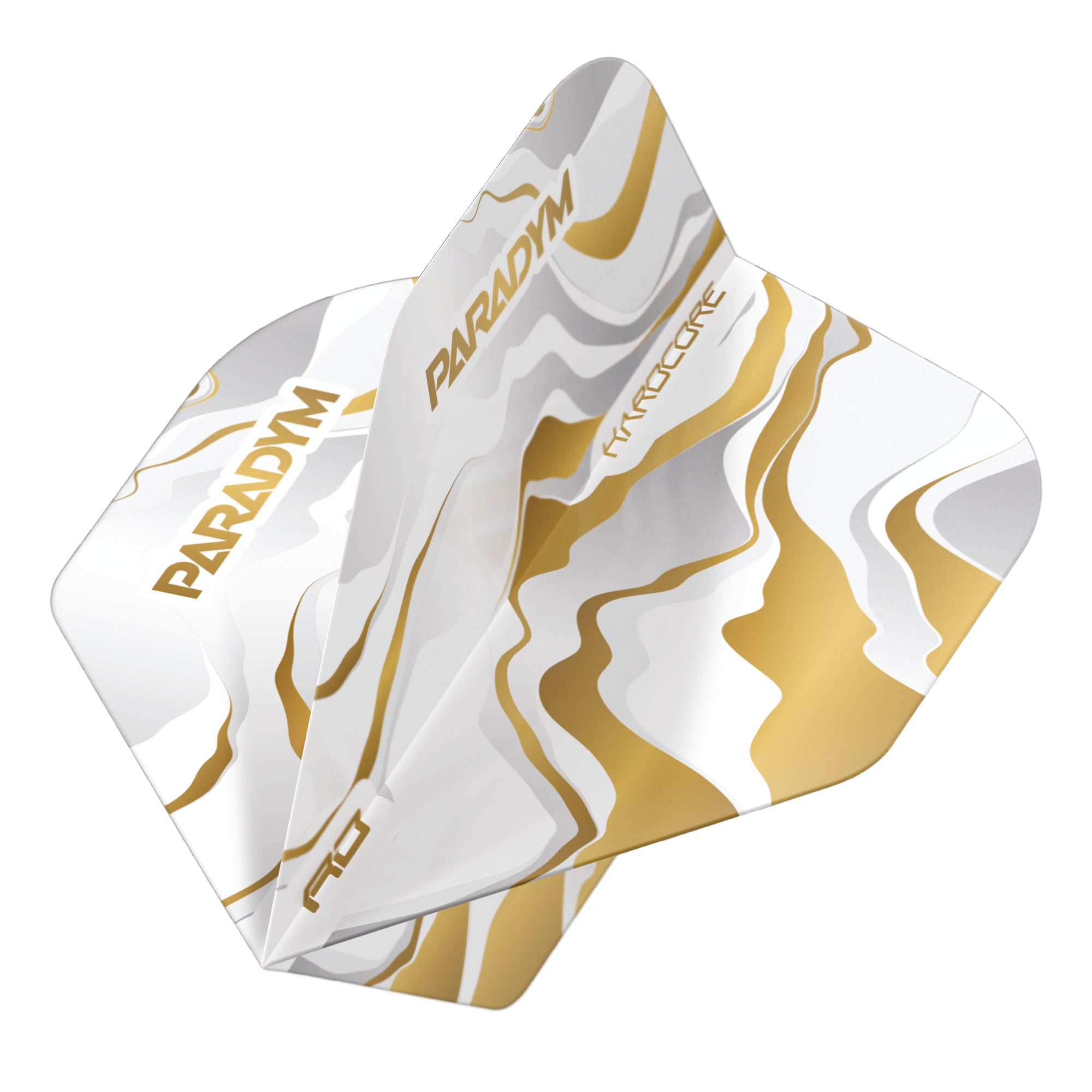 Red Dragon Hardcore - Paradym - Gold / White Standard Dart Flights