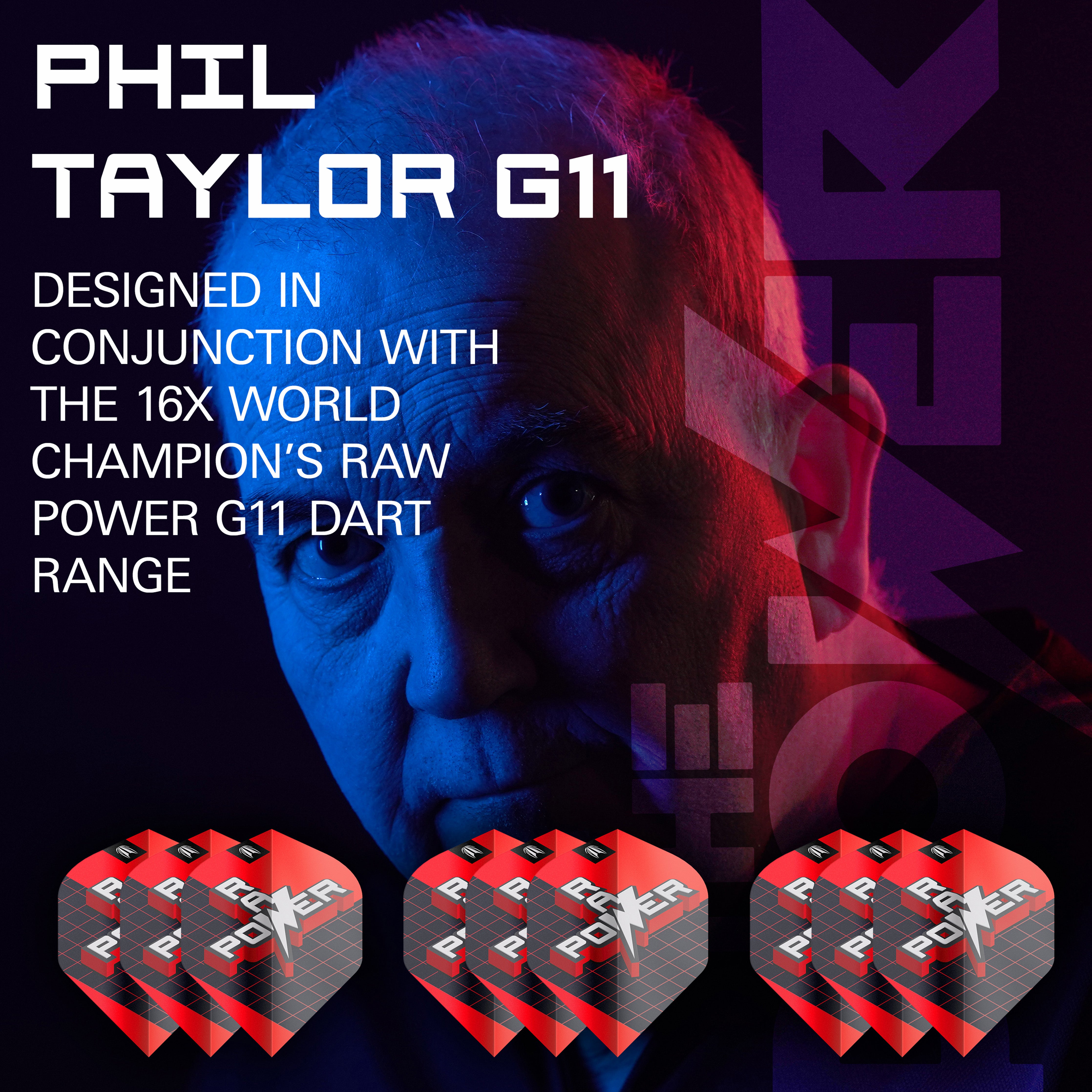 Target Phil 'The Power' Taylor Raw Power G11 Pro.Ultra Dart Flights 2024 - NO2