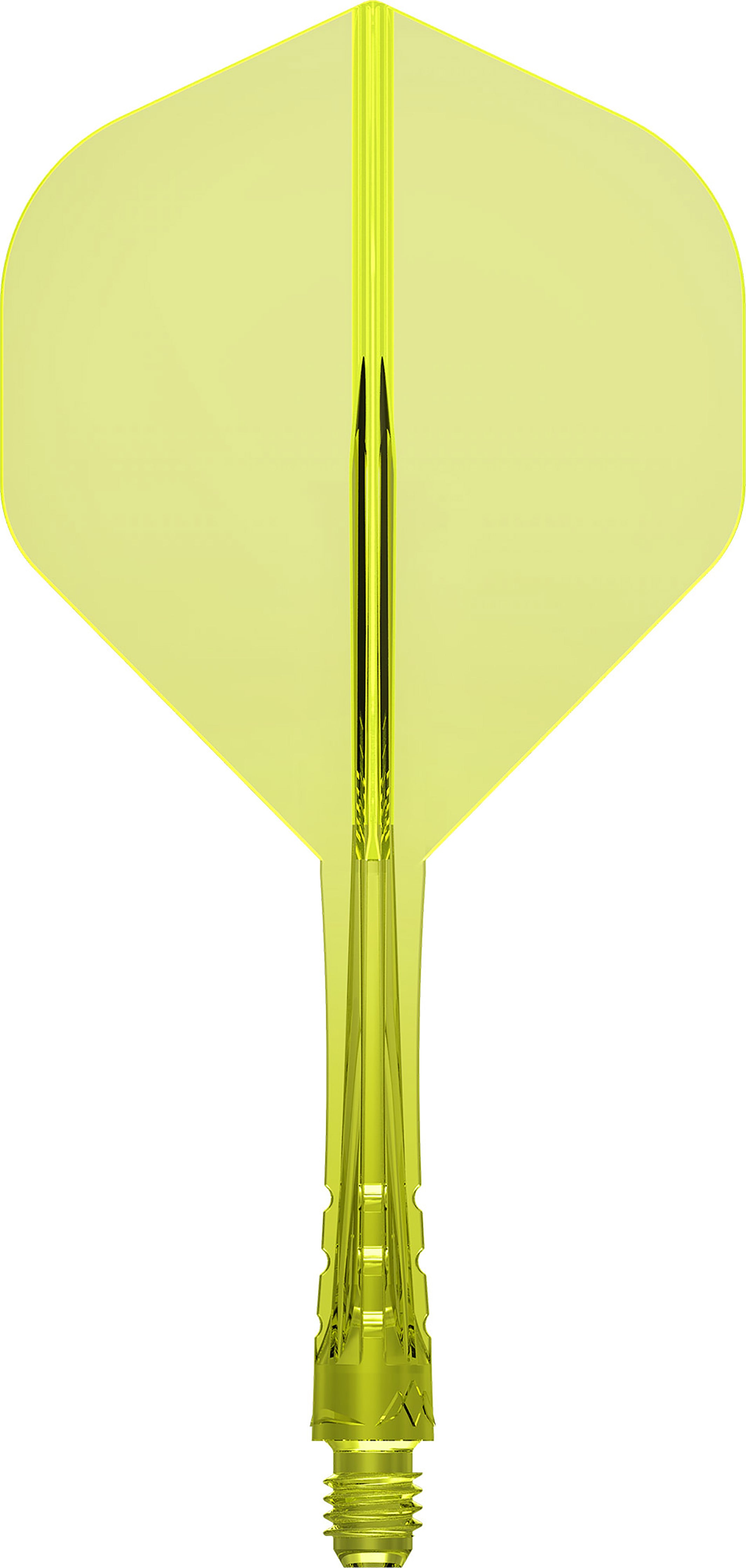 Mission Force 90 Vortex - Moulded Flight & Shaft - Standard No2 - Clear Neon Yellow