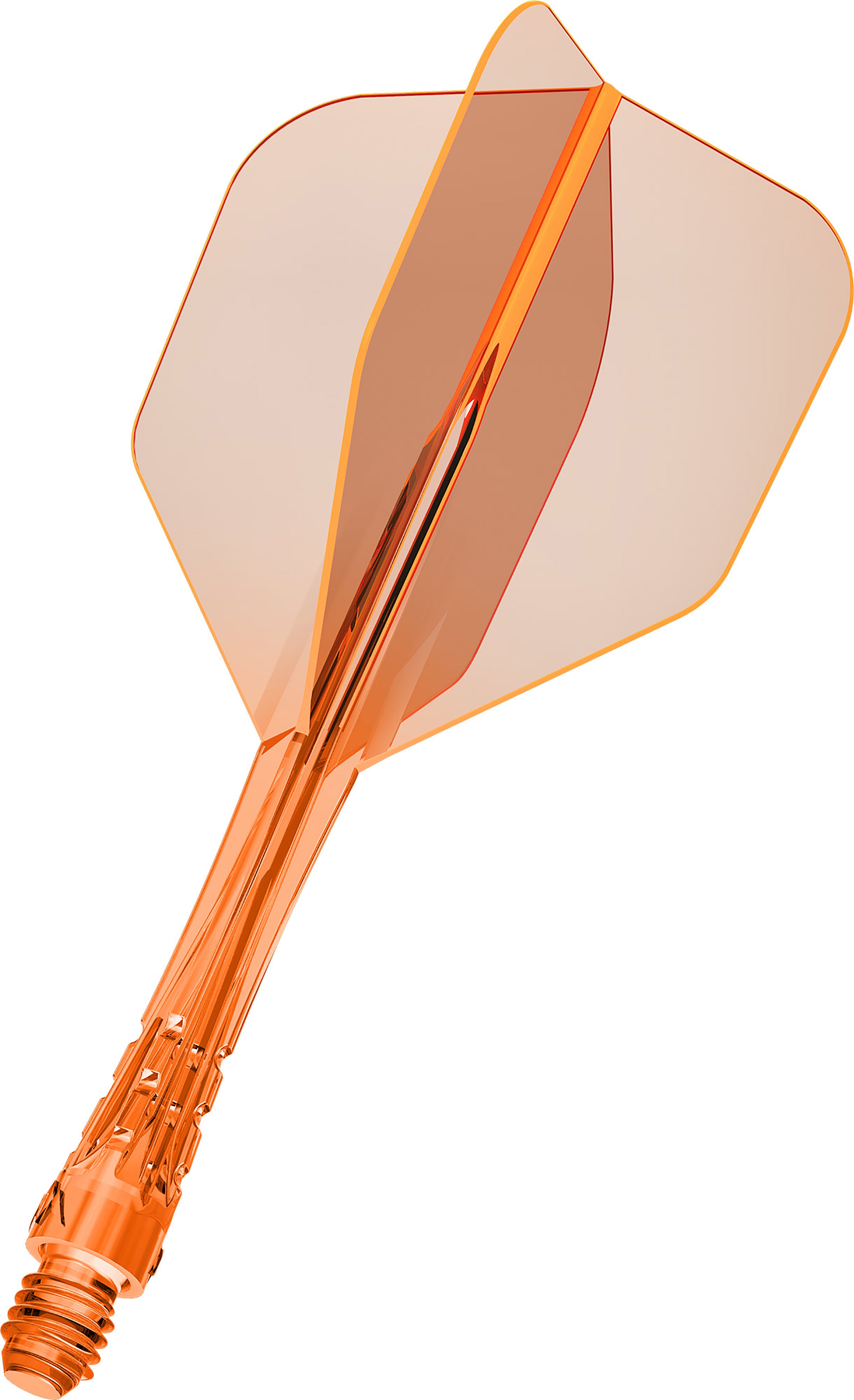 Mission Force 90 Vortex - Moulded Flight & Shaft - Standard No6 - Clear Neon Orange