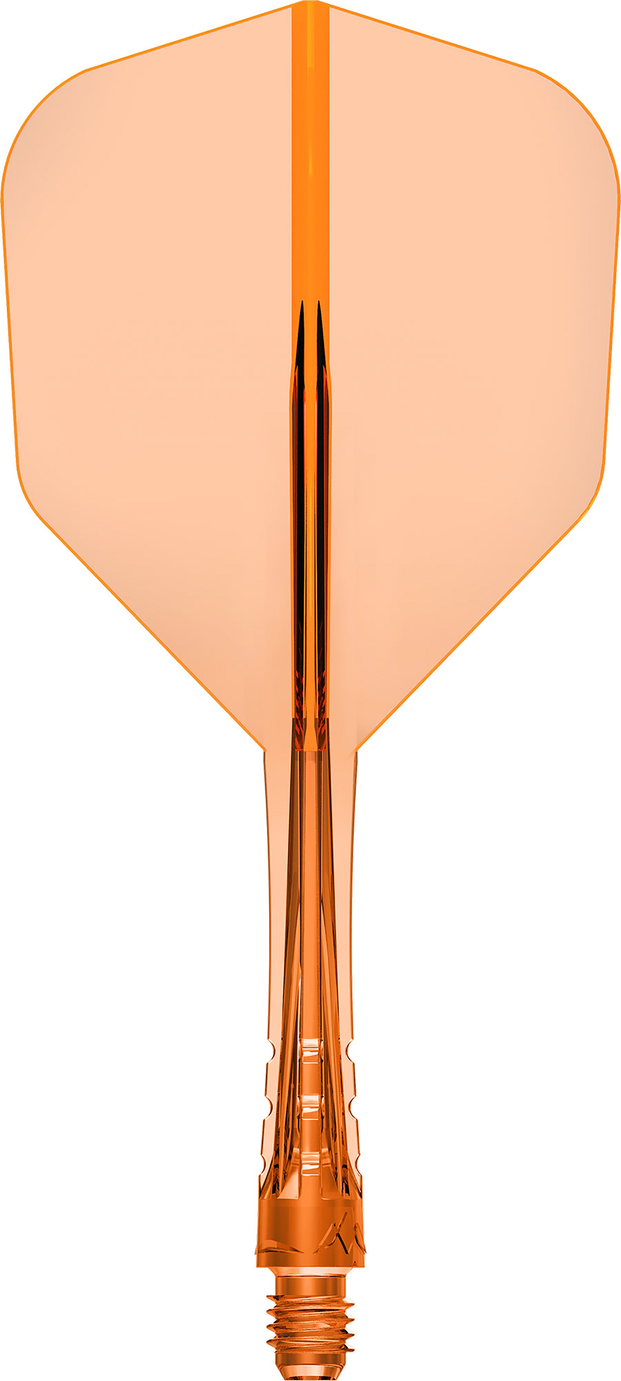 Mission Force 90 Vortex - Moulded Flight & Shaft - Standard No6 - Clear Neon Orange