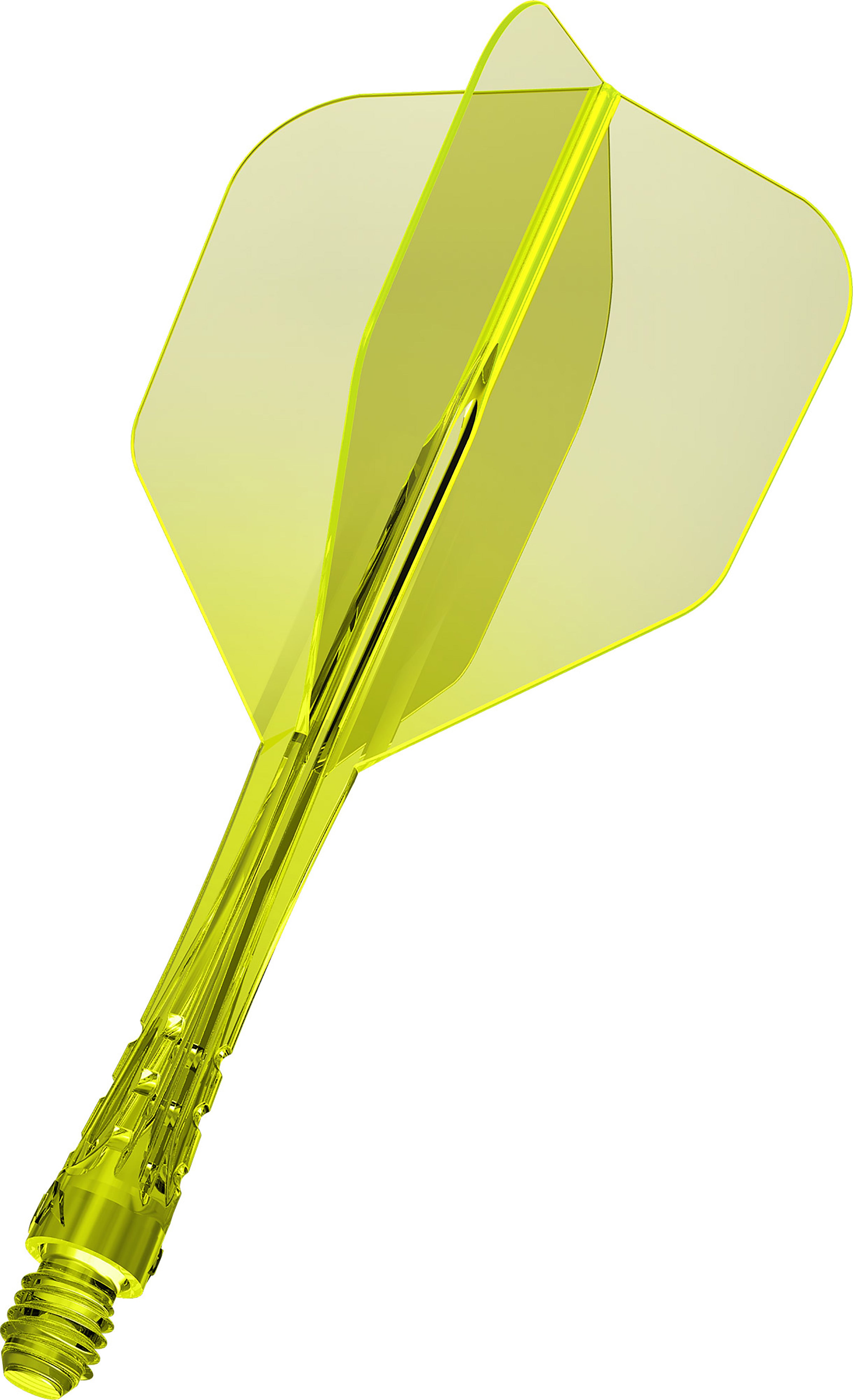 Mission Force 90 Vortex - Moulded Flight & Shaft - Standard No6 - Clear Neon Yellow