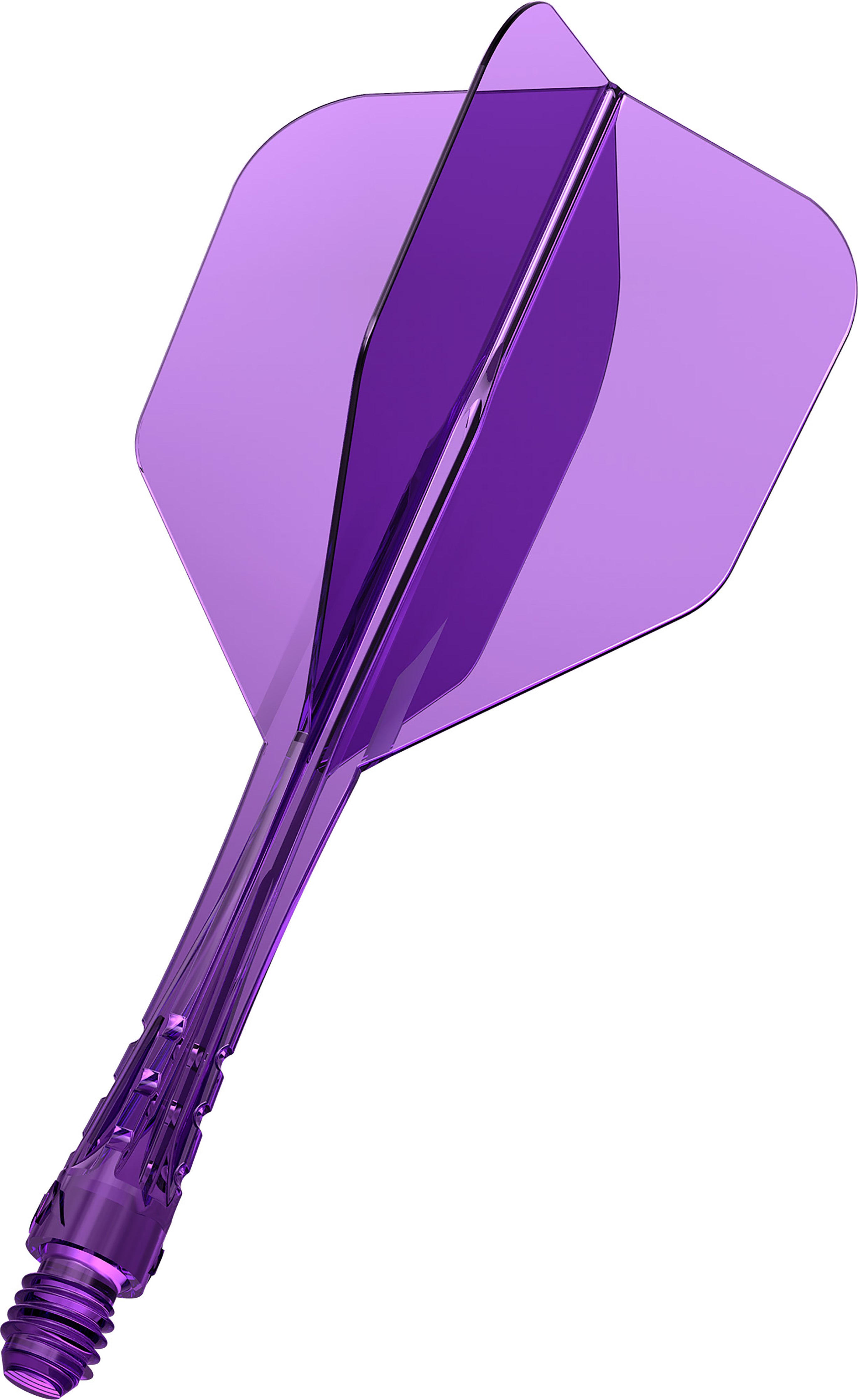 Mission Force 90 Vortex - Moulded Flight & Shaft - Standard No6 - Clear Purple