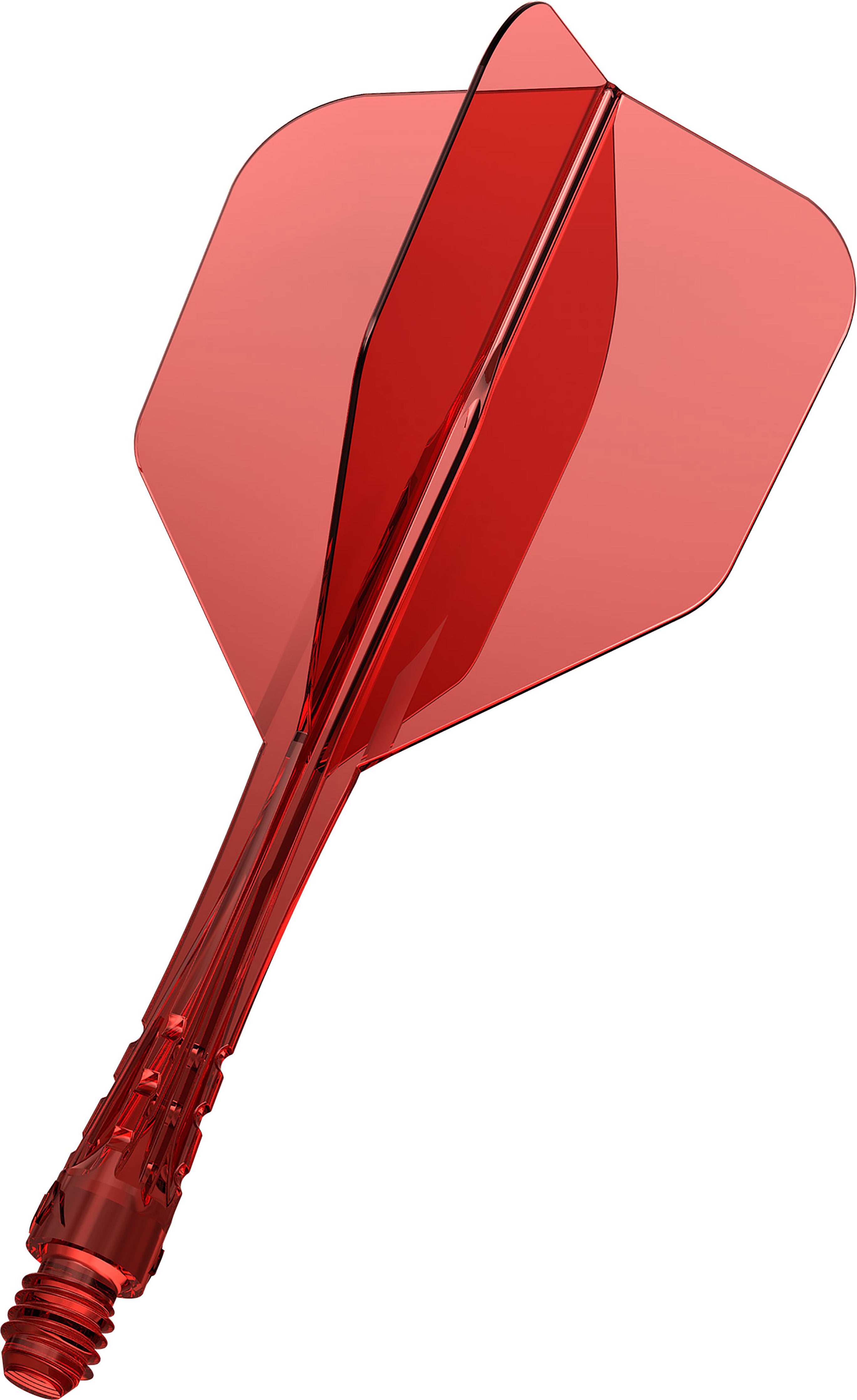 Mission Force 90 Vortex - Moulded Flight & Shaft - Standard No6 - Clear Red