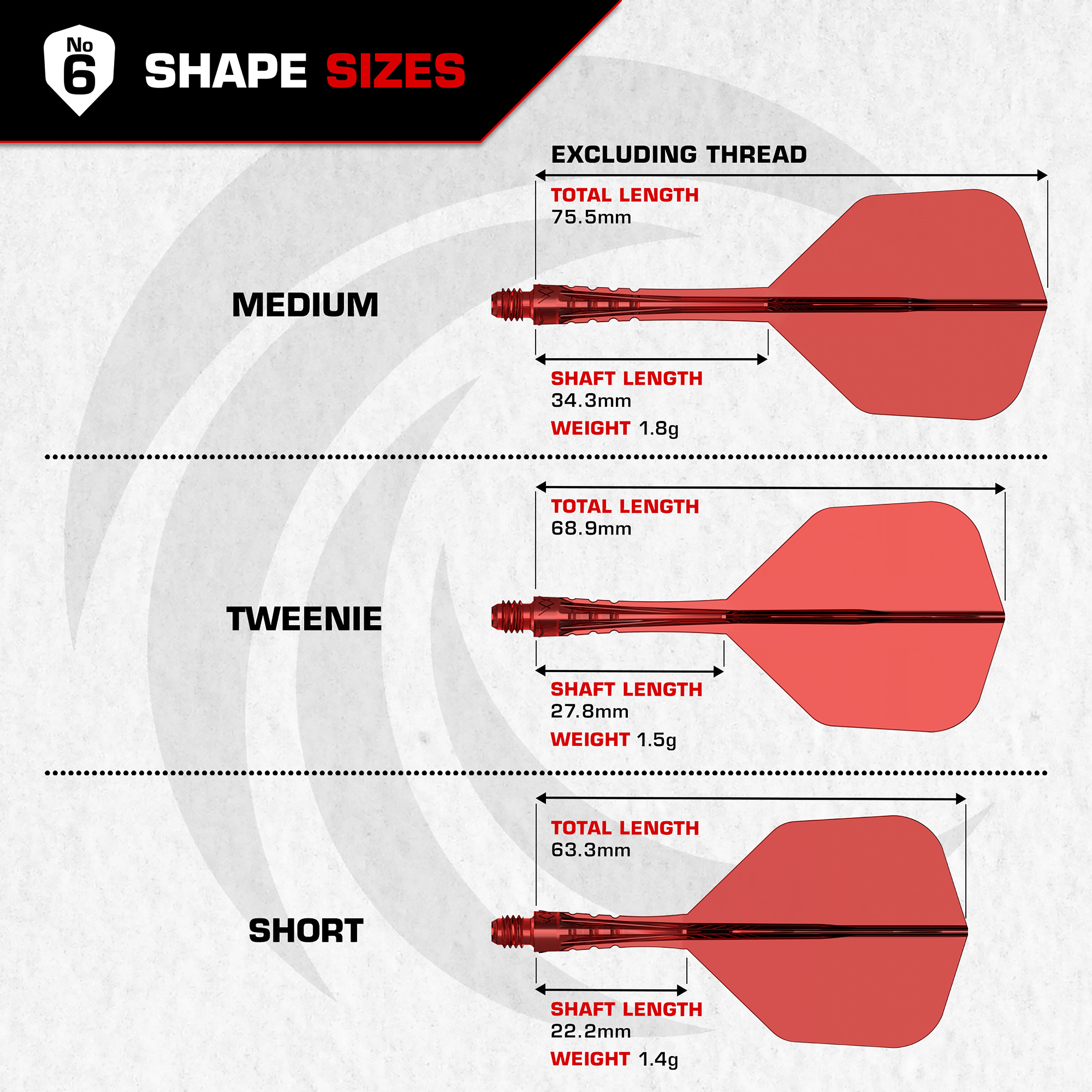 Mission Force 90 Vortex - Moulded Flight & Shaft - Standard No6 - Clear Green