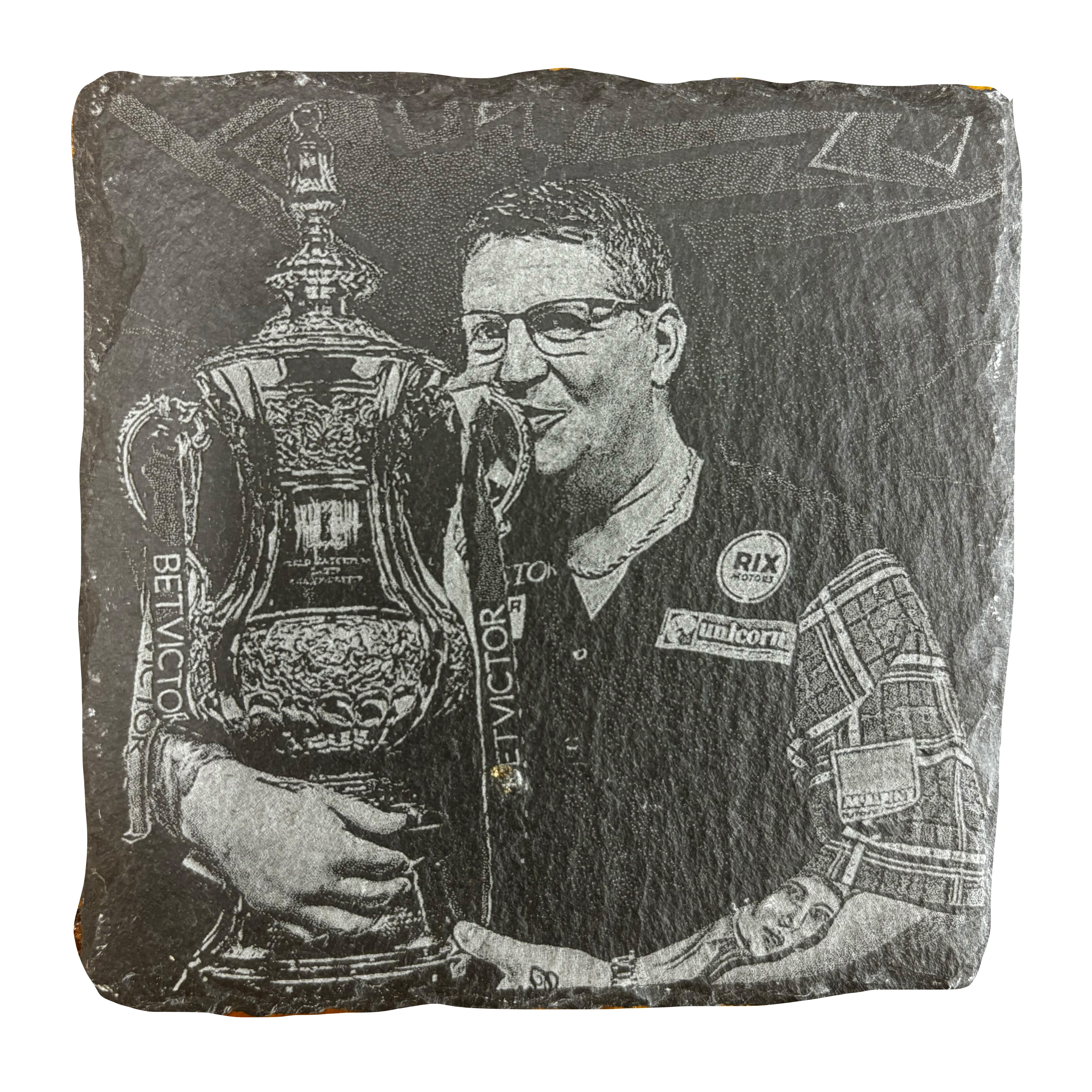 Slate Coaster - Gary 'The Flying Scotsman' Anderson