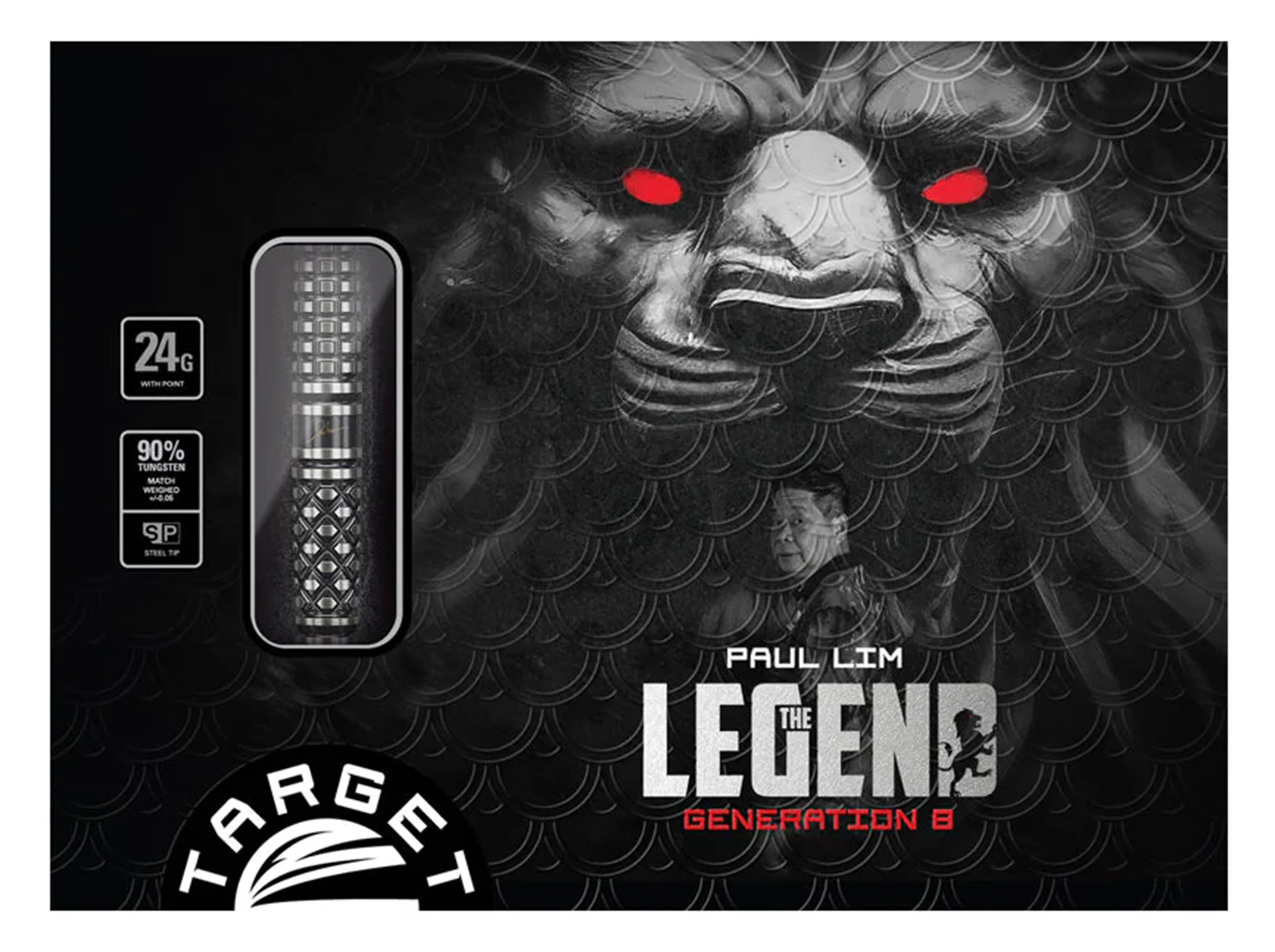 Target Paul Lim The Legend Gen 8 SP Steel Tip Darts 2024 - 90% Tungsten - 24g