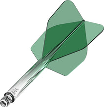 Mission Force 90 - New Moulded Flight & Shaft System - Standard No6 - Gradient - Transparent Green.