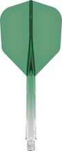 Mission Force 90 - New Moulded Flight & Shaft System - Standard No6 - Gradient - Transparent Green.