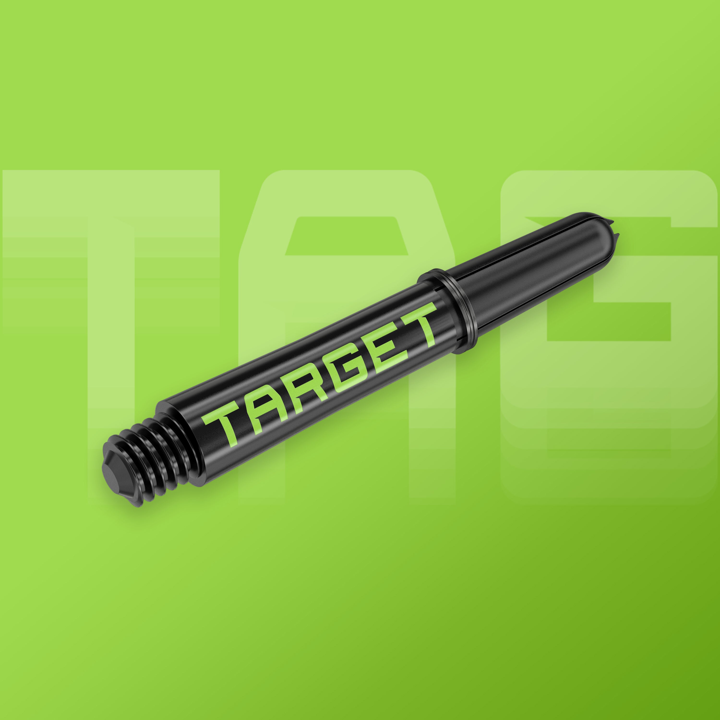 Target - Pro Grip Tag - Dart Shafts - Black & Green - 3 Sets included