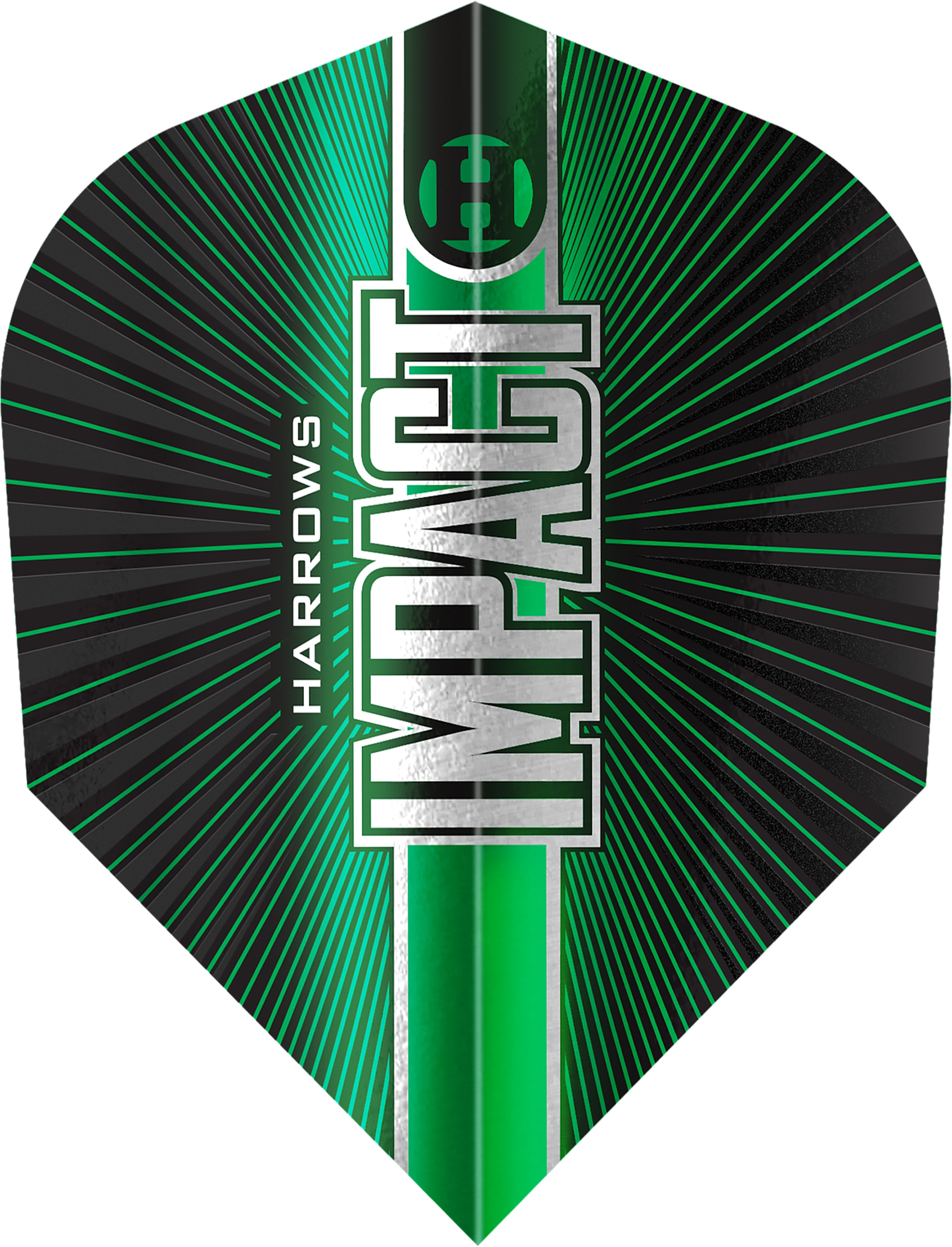 Harrows Impact Dart Flights - No6 Standard Shape - Green