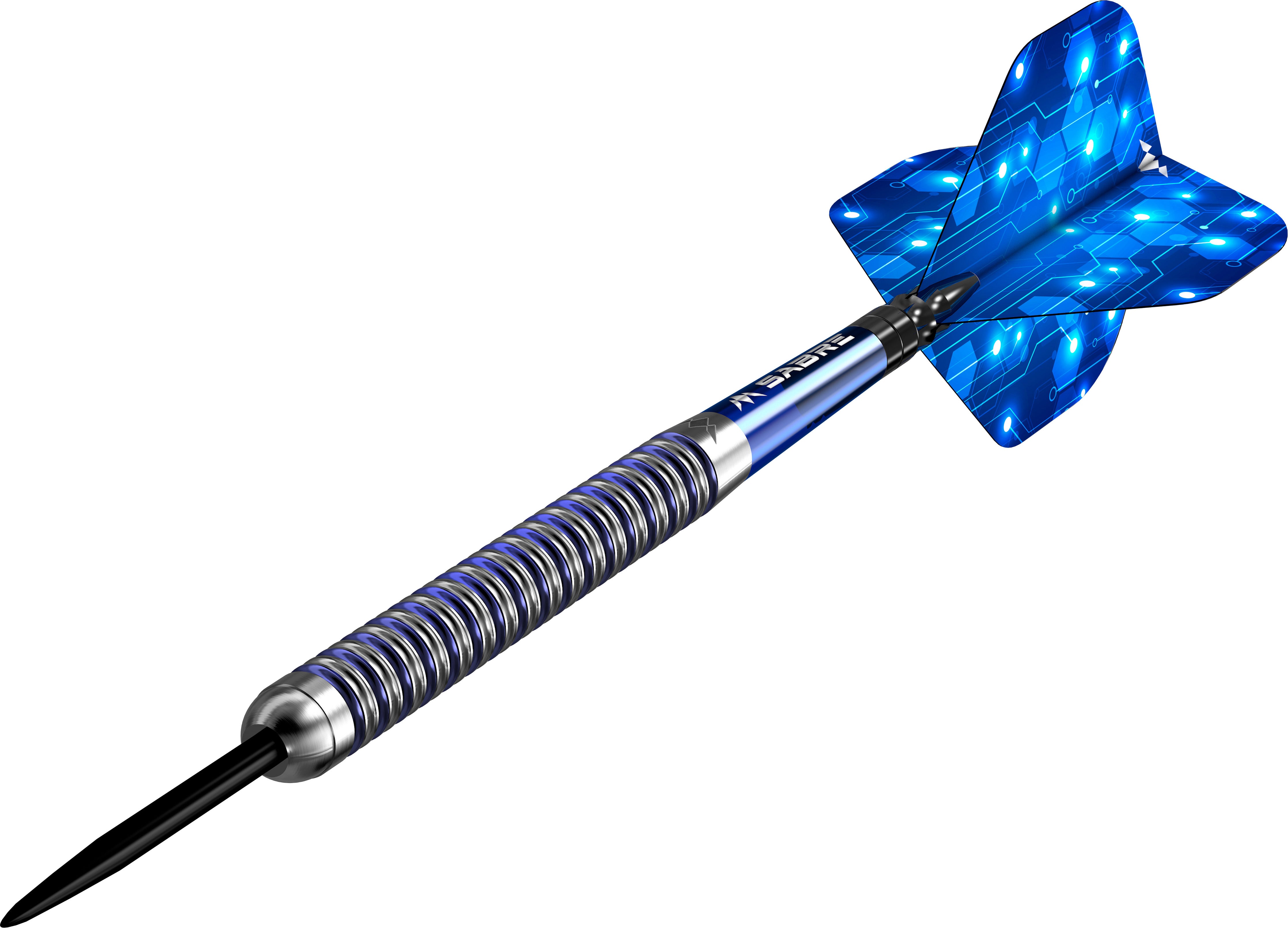 Mission ION Darts - Steel Tip - 95% Tungsten - Blue & Silver - 22g - 30g